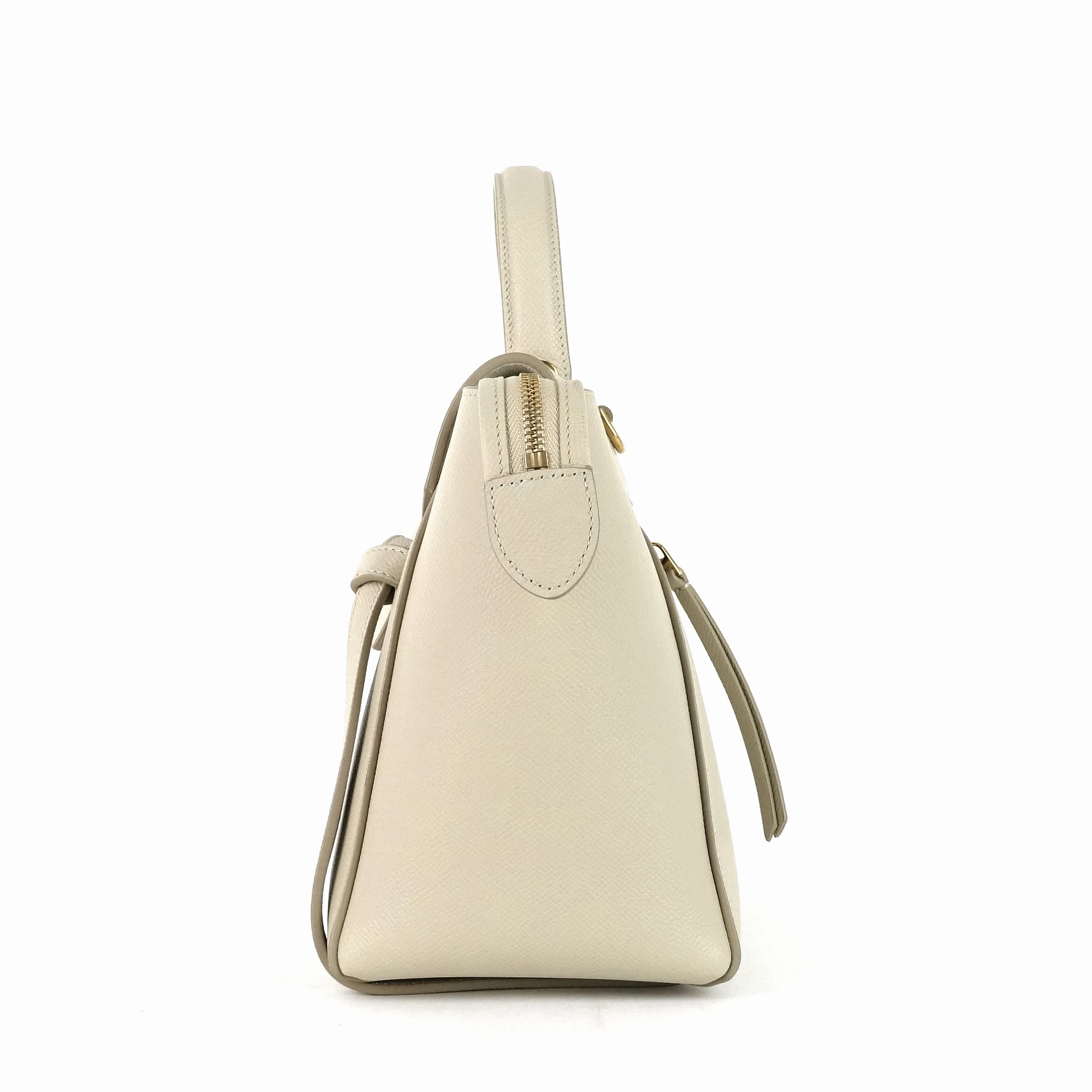 Micro Belt Grained Calf Leather Bag