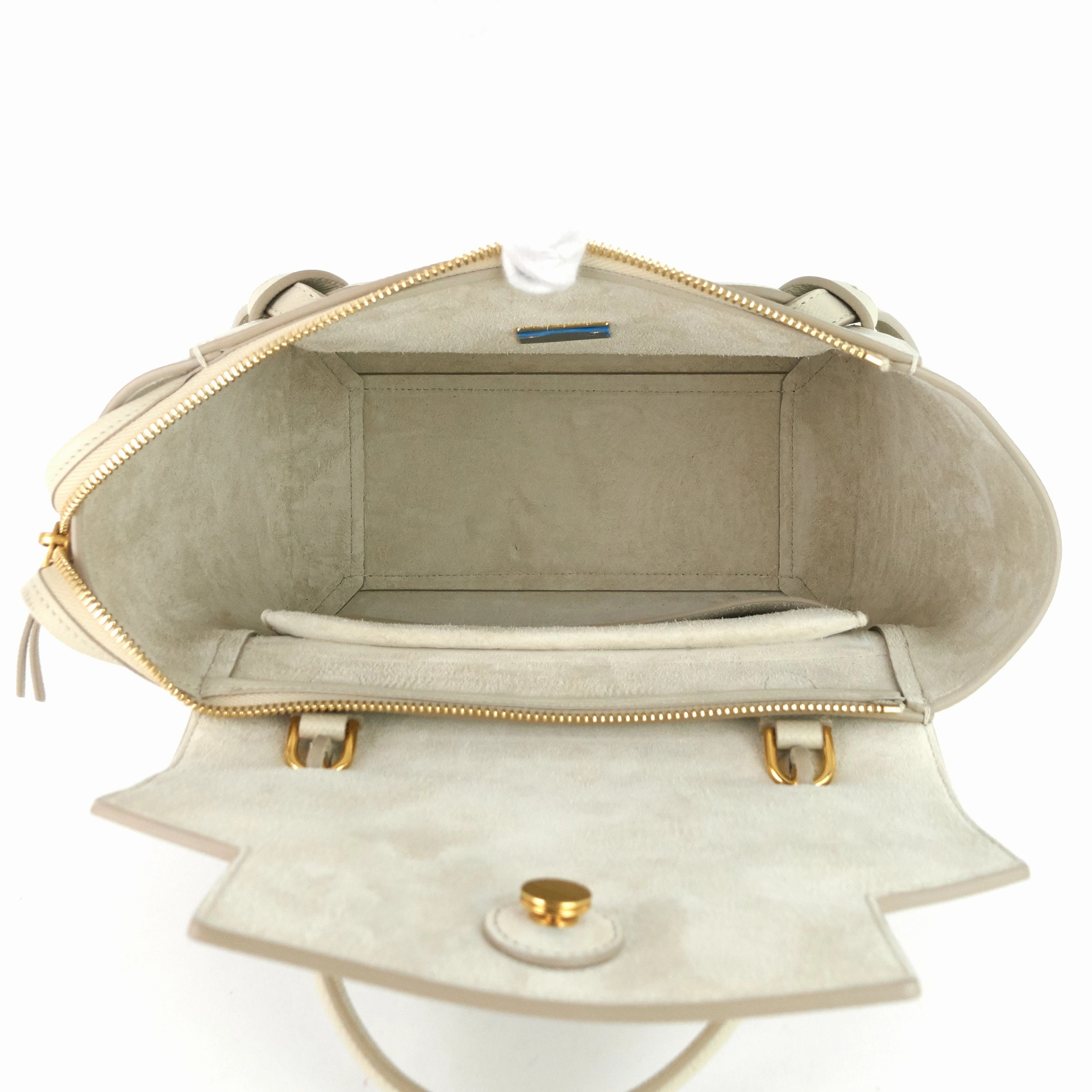 Micro Belt Grained Calf Leather Bag