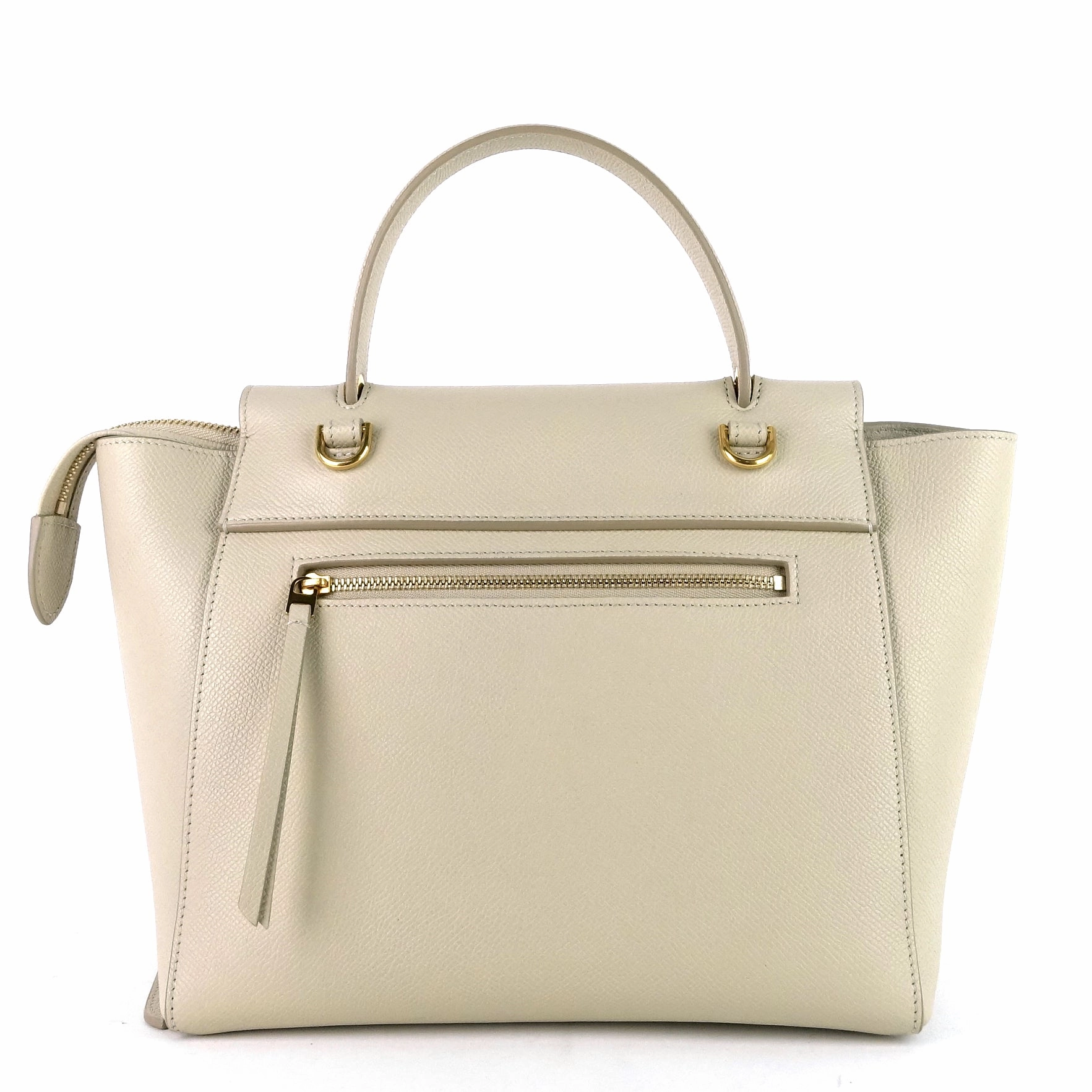 Micro Belt Grained Calf Leather Bag
