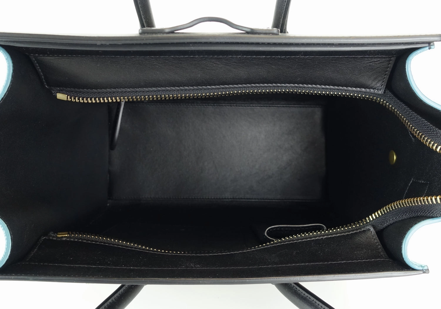 Micro Luggage Calf Leather Antarctic Tricolour Bag
