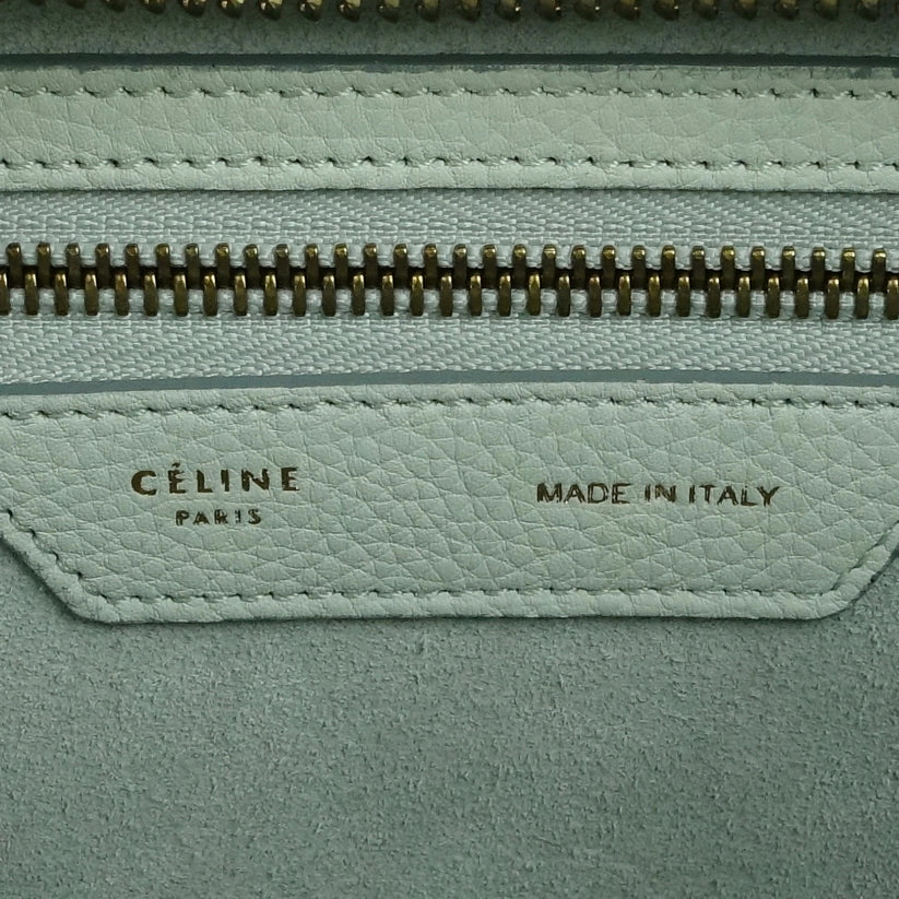 Micro Luggage Grainy Calf Leather Bag