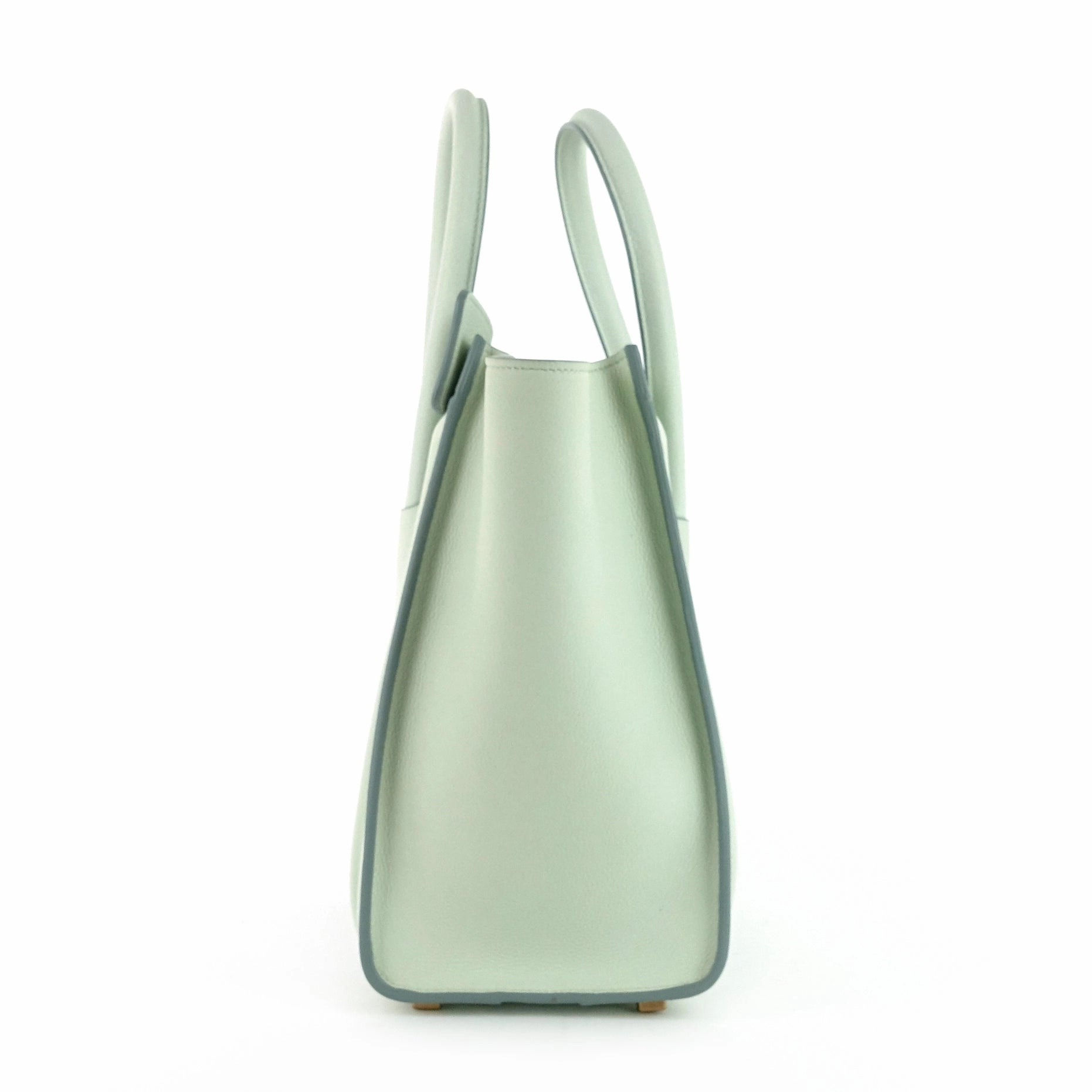 Micro Luggage Grainy Calf Leather Bag