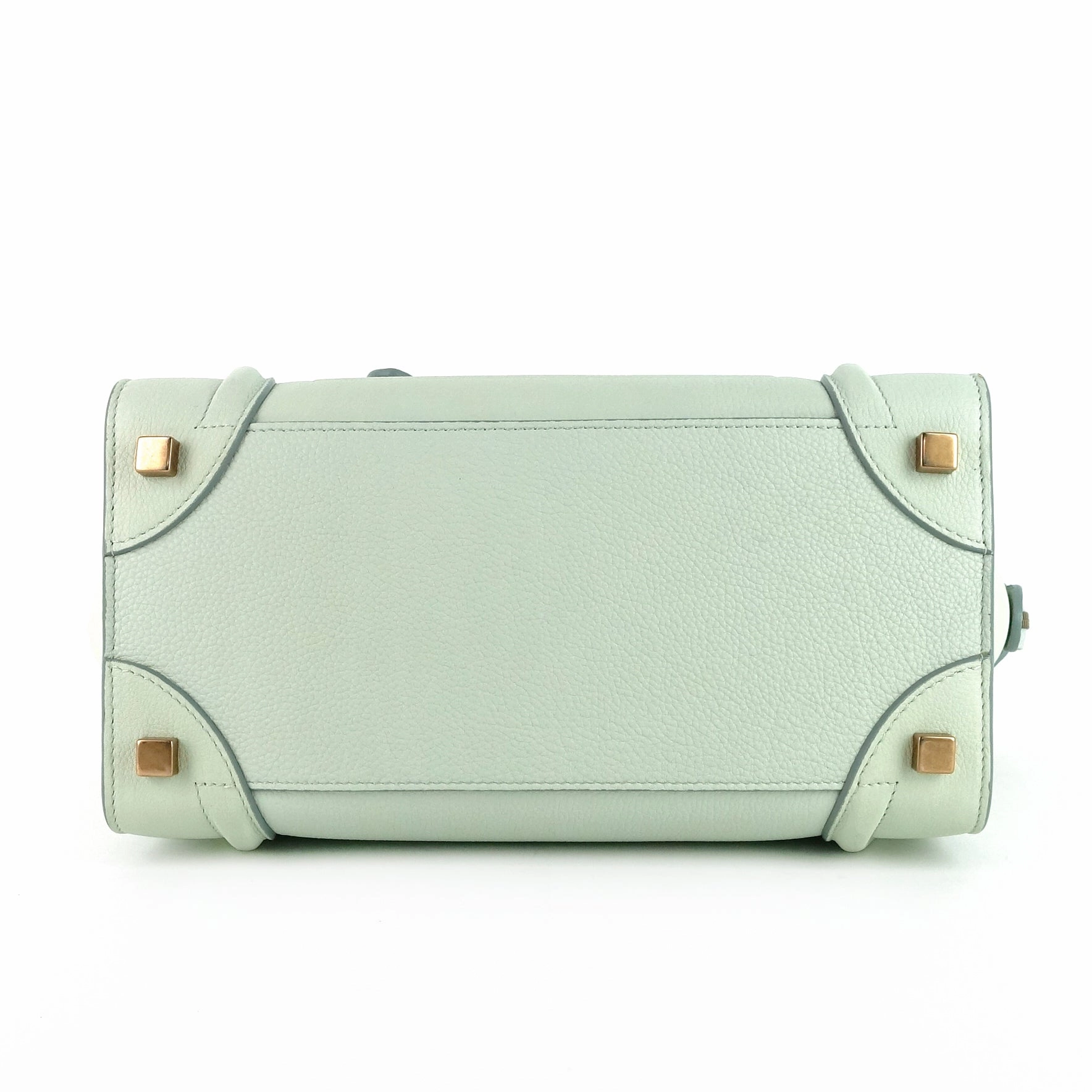 Micro Luggage Grainy Calf Leather Bag
