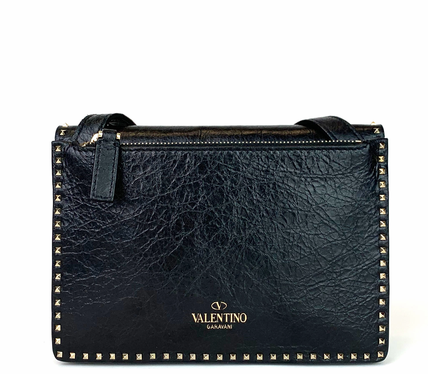 Micro Rockstud Leather Turnlock Flap Bag
