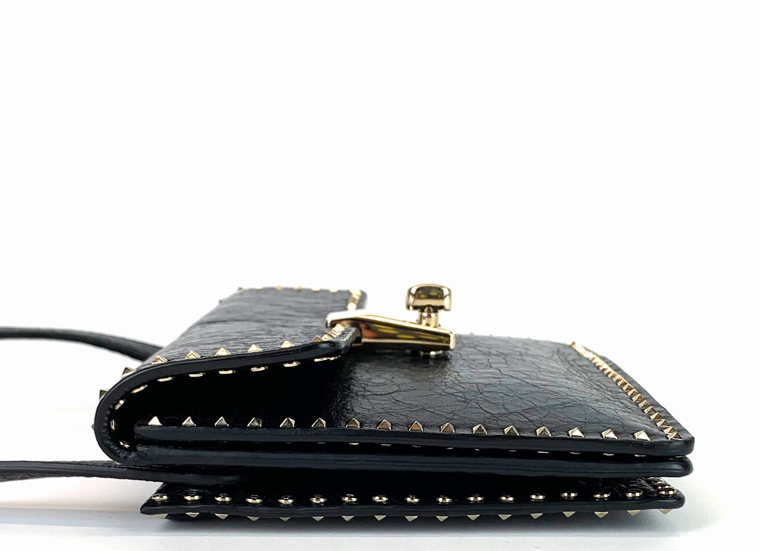 Micro Rockstud Leather Turnlock Flap Bag