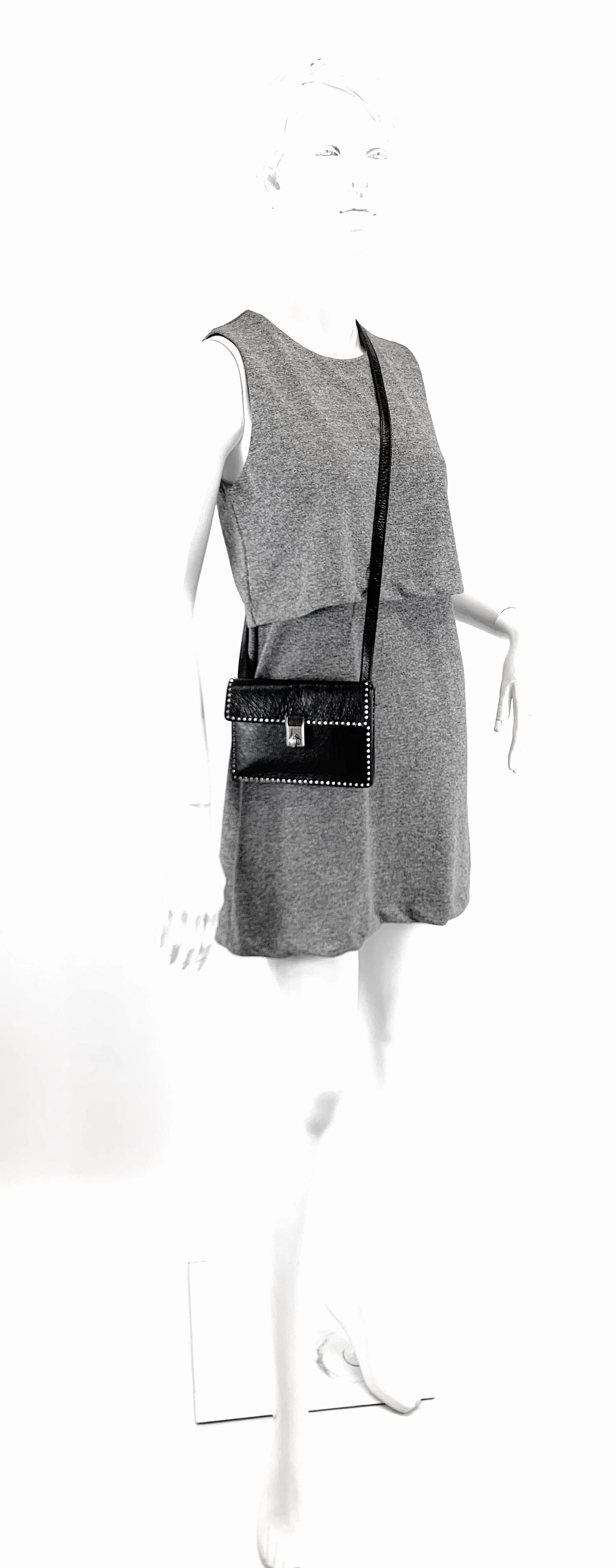 Micro Rockstud Leather Turnlock Flap Bag