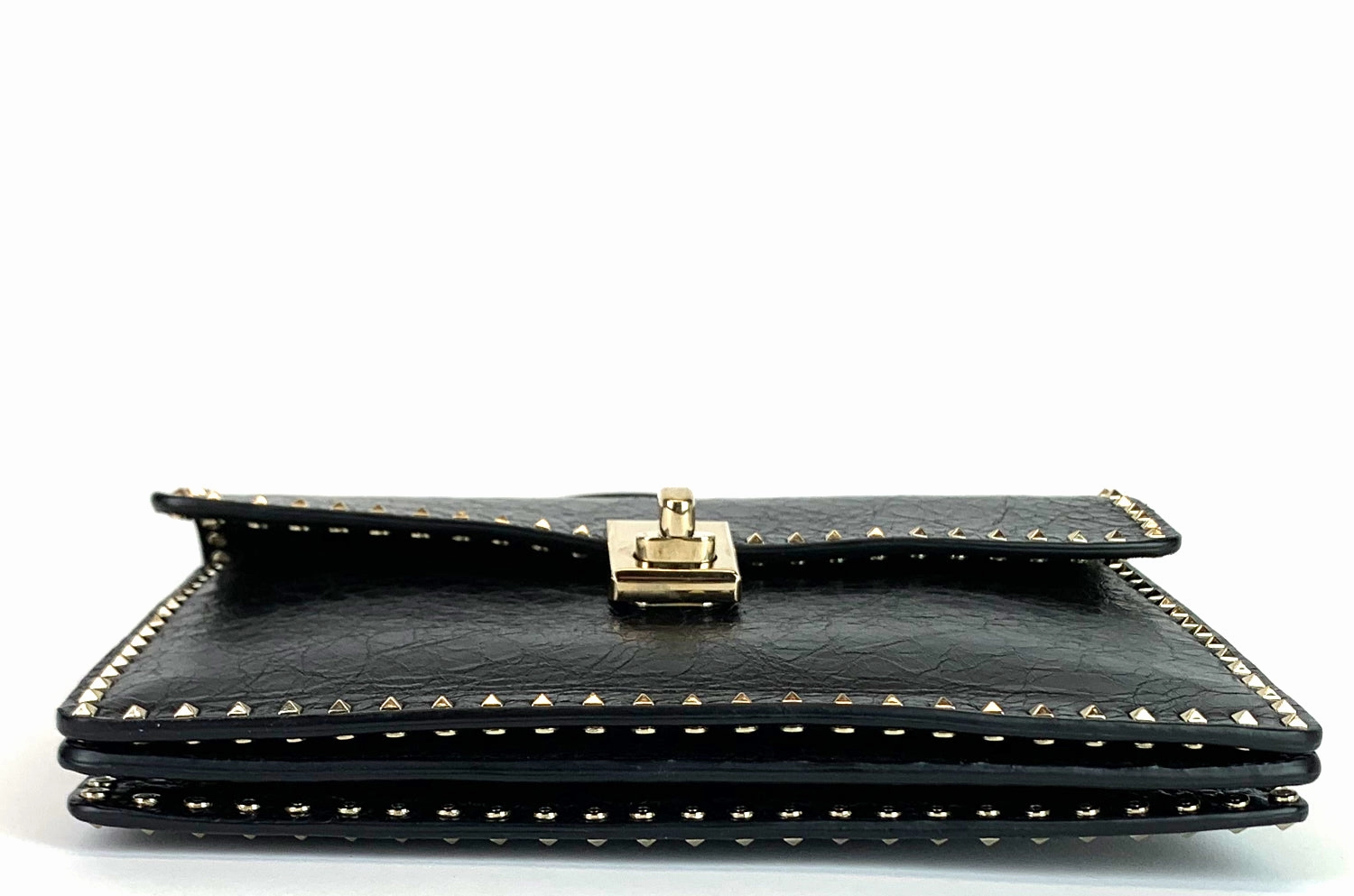 Micro Rockstud Leather Turnlock Flap Bag
