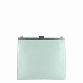 Mini Clasp Calfskin Leather Crossbody Bag