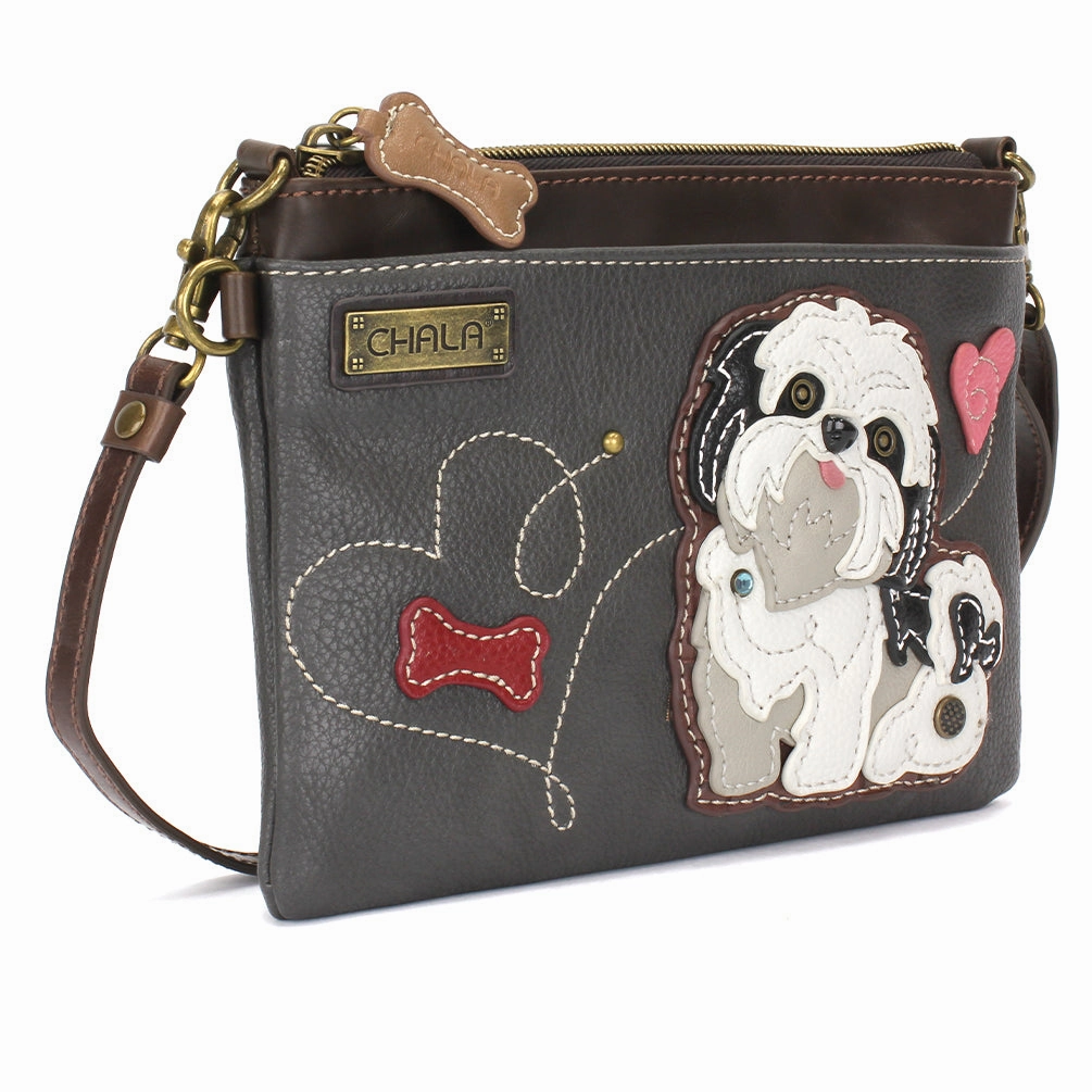 Mini Crossbody - White Shih Tzu
