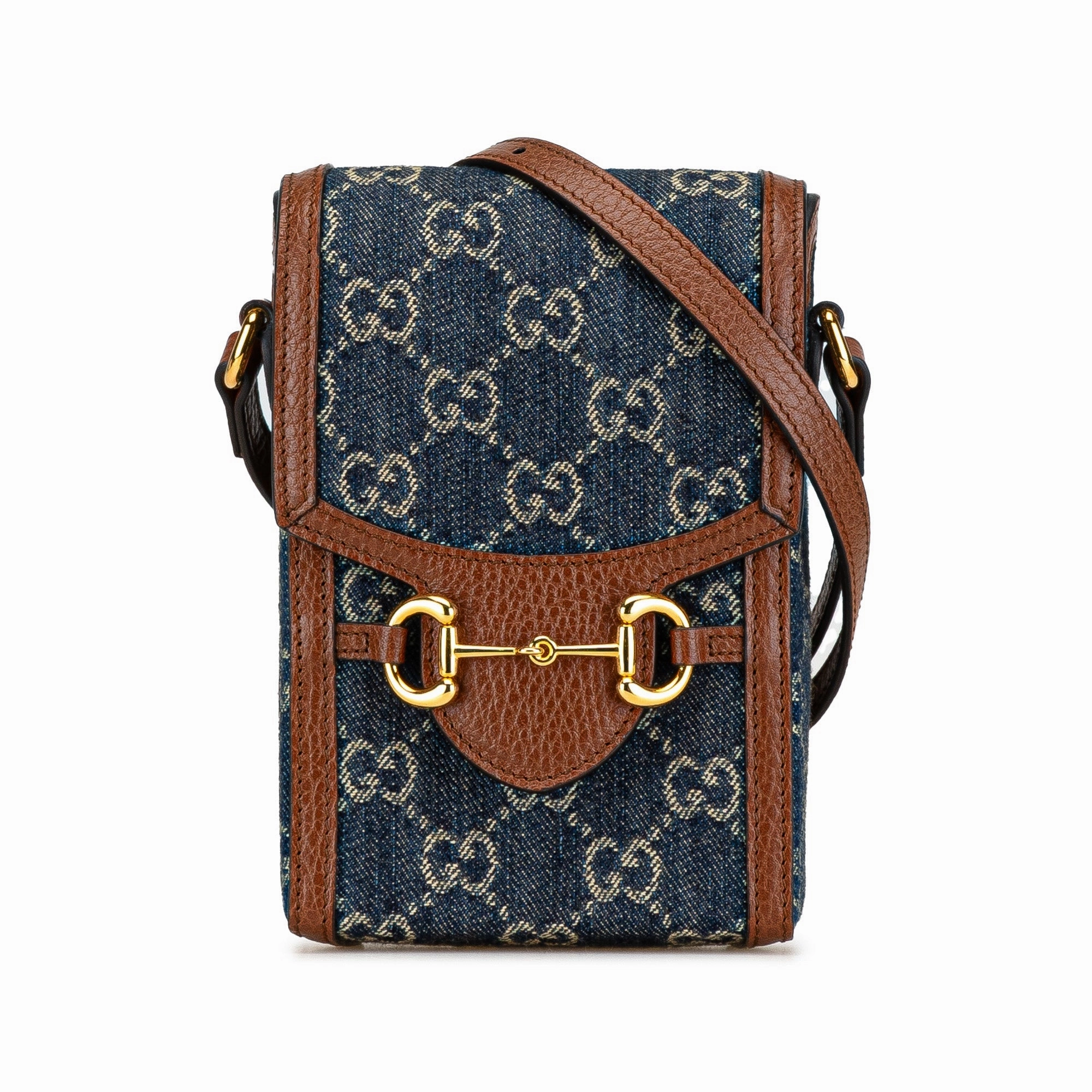 Mini GG Denim Horsebit 1955 Crossbody