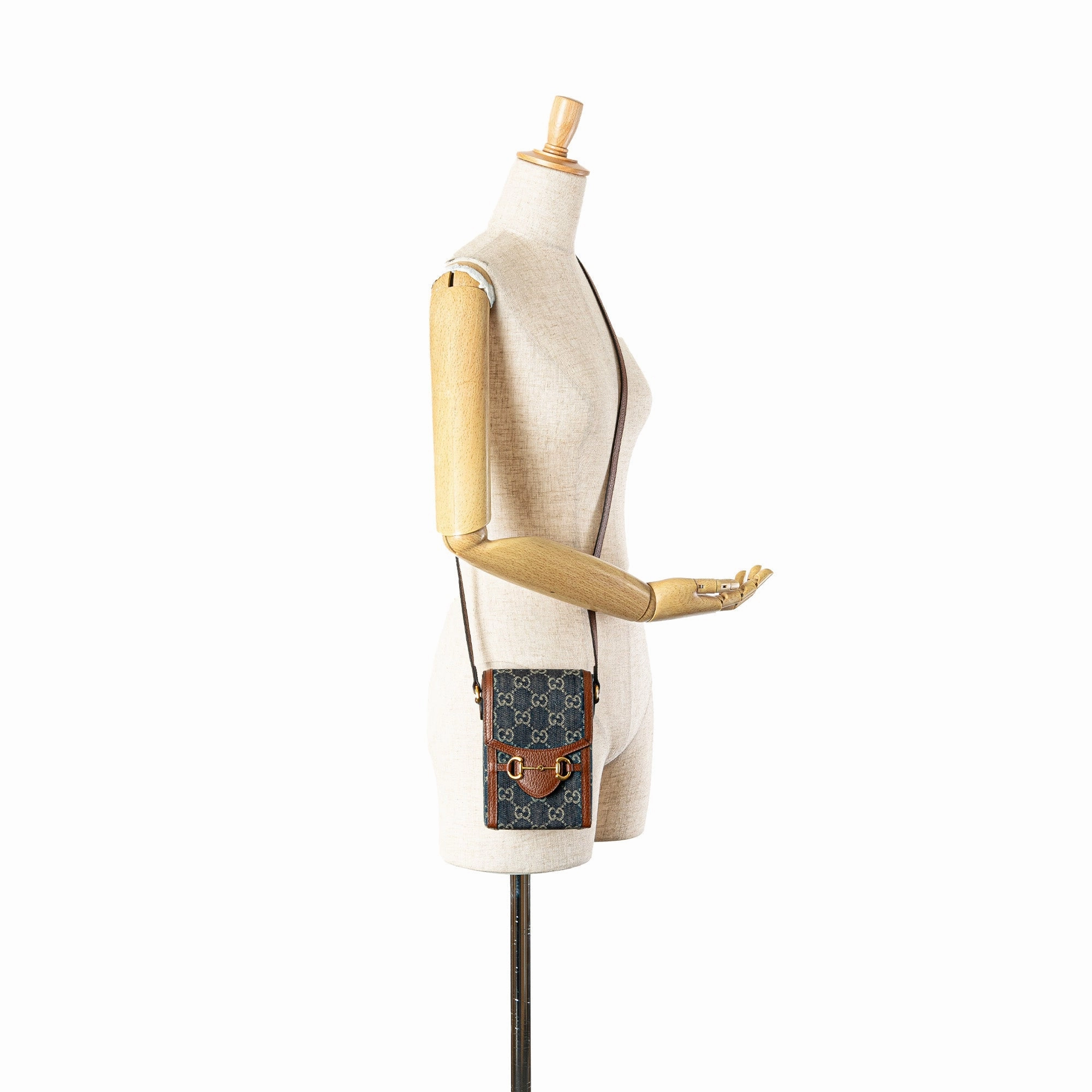Mini GG Denim Horsebit 1955 Crossbody