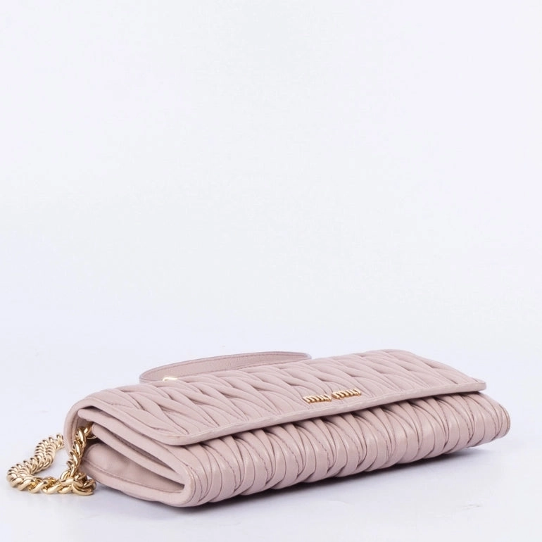 Miu Miu Matelasse Flap Chain Clutch