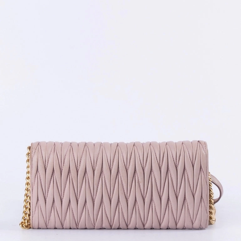 Miu Miu Matelasse Flap Chain Clutch