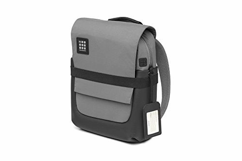 Moleskine ID Backpack, Slate Grey, Small - for Work, School, Travel & Everyday Use, Space for Devices, Tablet, Laptop, Chargers Notebook Planner or Organizer, Padded Adjustable Straps Secure Zipper