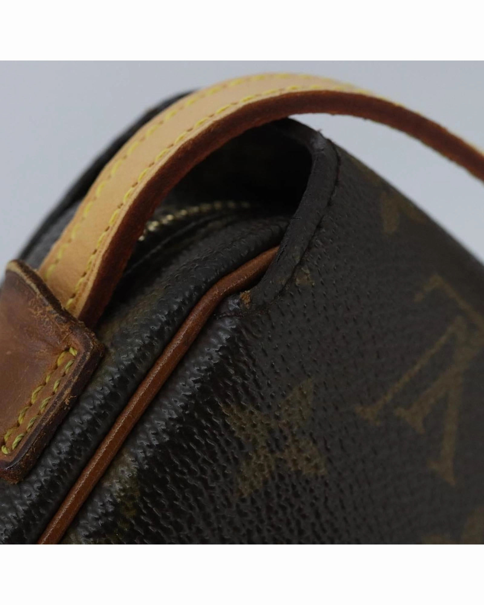 Monogram Canvas Shoulder Bag with Adjustable Strap