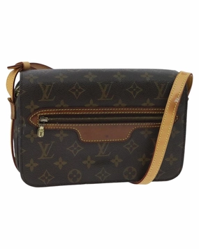 Monogram Canvas Shoulder Bag with Adjustable Strap