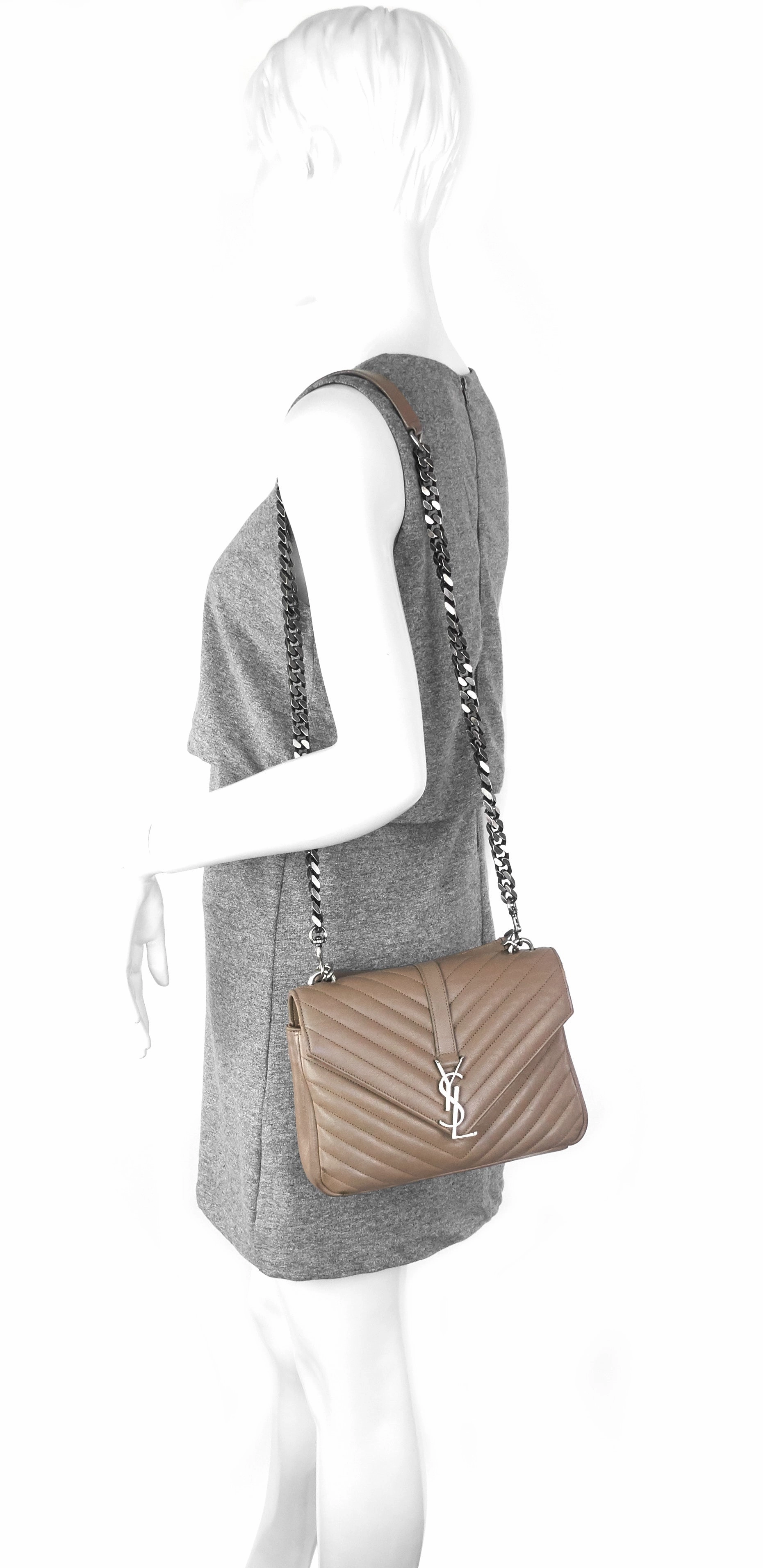 Monogram Collge Medium Matalass Calfskin Bag