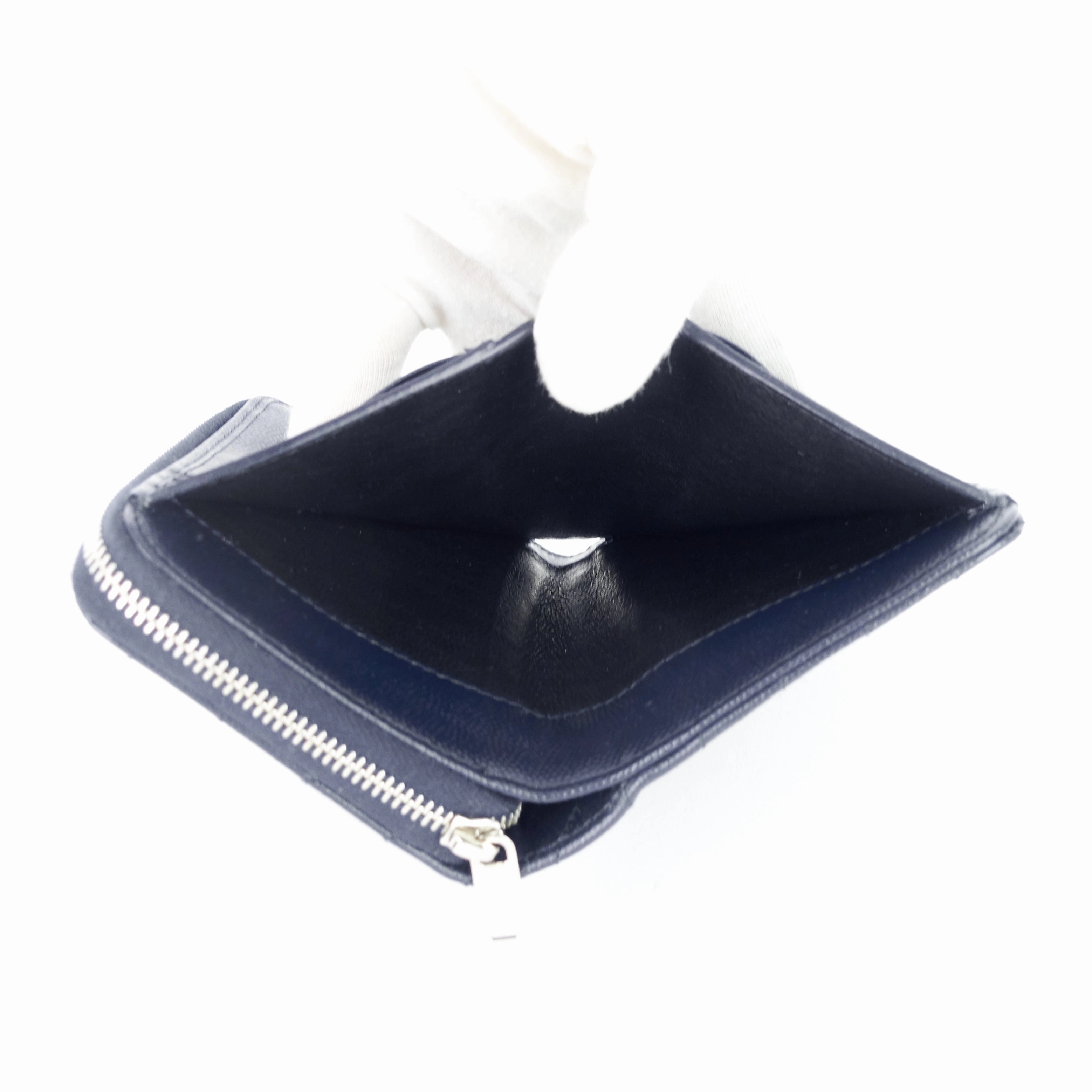 Monogram Compact Zip-Around Leather Wallet