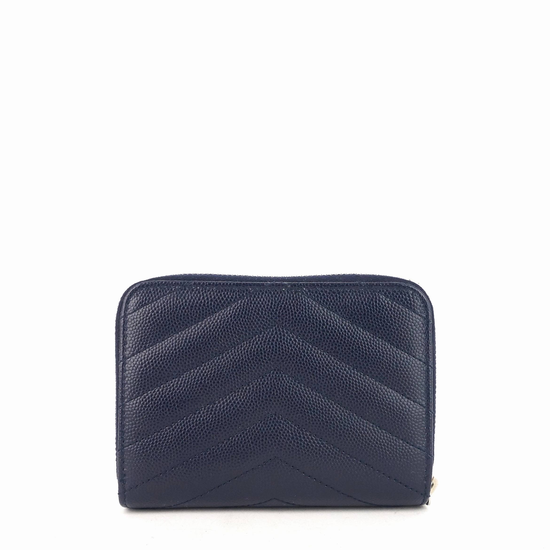 Monogram Compact Zip-Around Leather Wallet