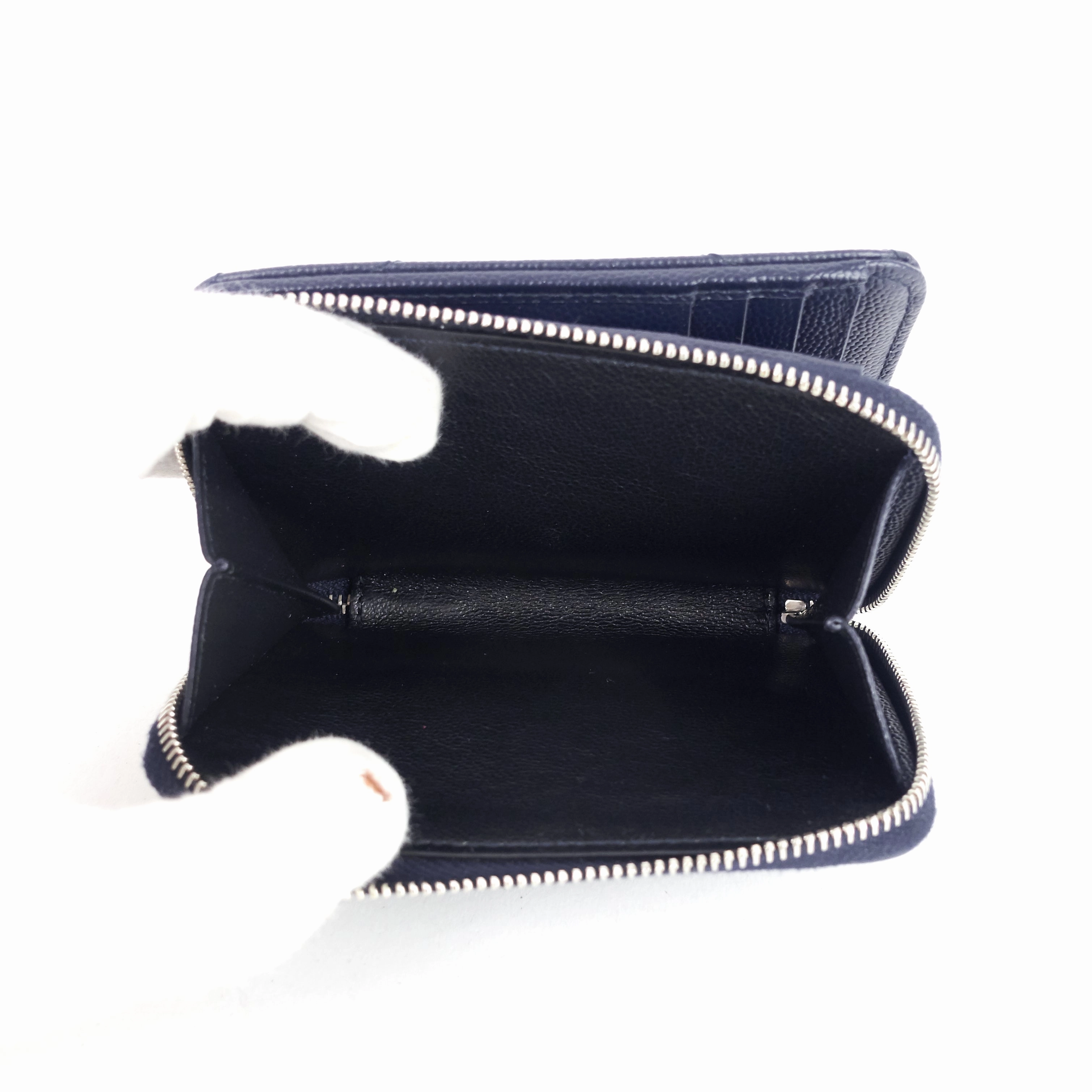 Monogram Compact Zip-Around Leather Wallet