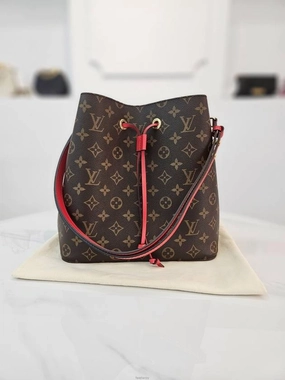 Monogram Neonoe MM Red Shoulder Bag M44021