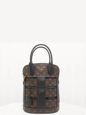 Monogram Tressage MM Tote Shoulder Bag