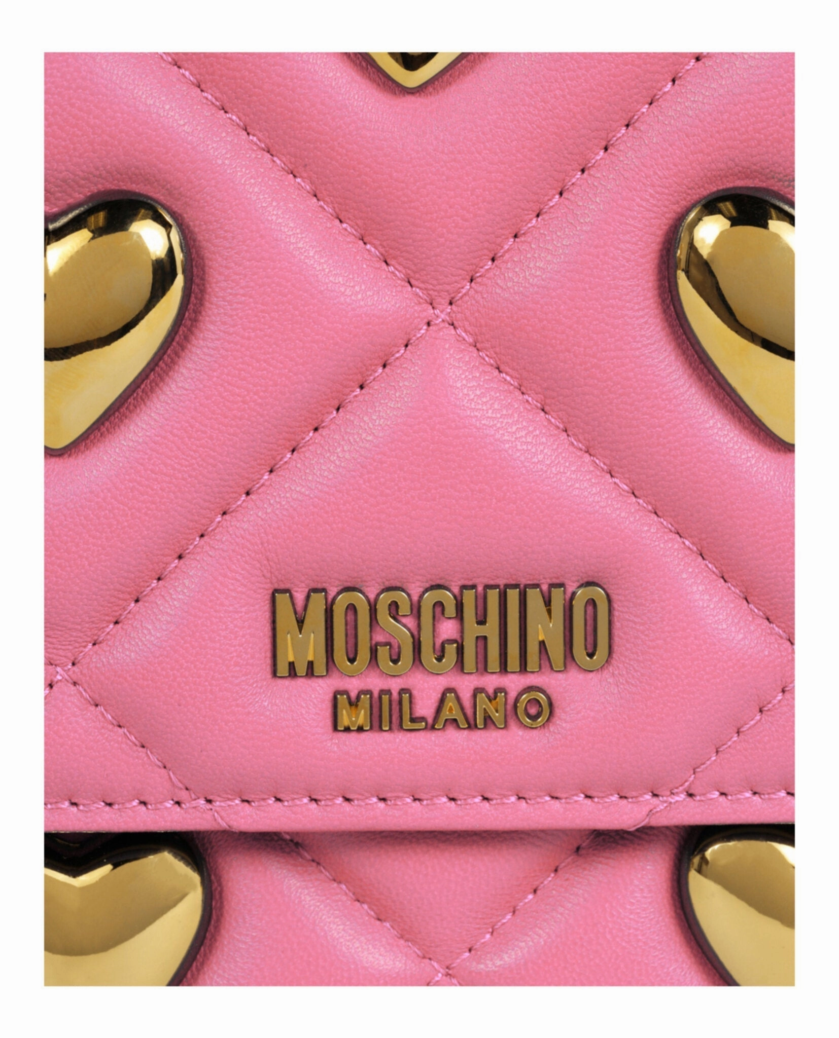 Moschino Heart Studs Quilted Crossbody Bag 7506-8002-0206