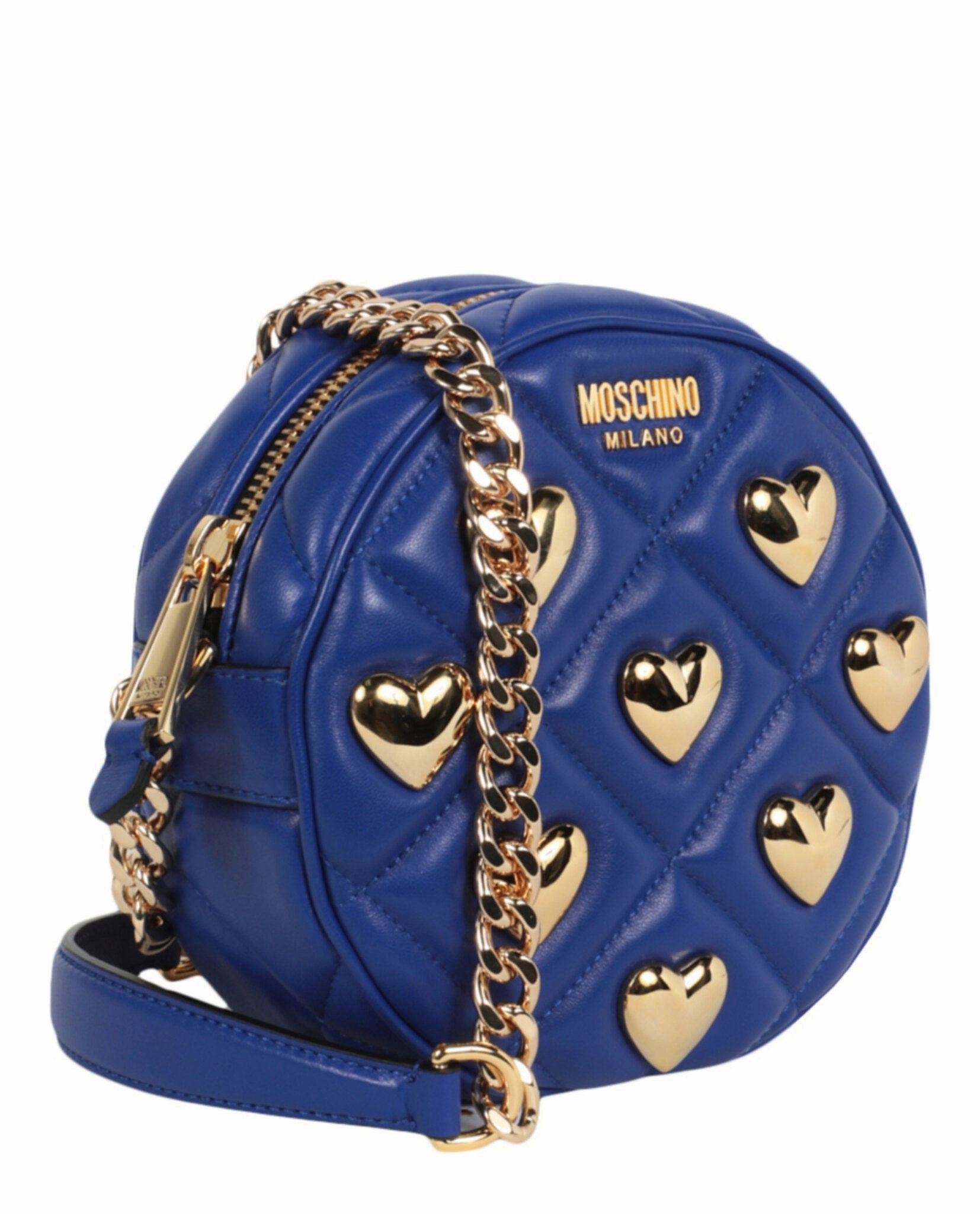 Moschino Heart Studs Quilted Crossbody Bag 7508-8002-0296