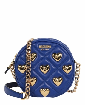 Moschino Heart Studs Quilted Crossbody Bag 7508-8002-0296