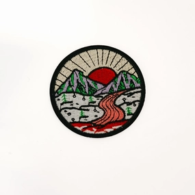 Mountain View Iron On Patch