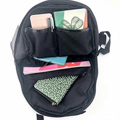 Multifunctional Casual Backpack,Back To The 80's Eighties, Funky Memphis Pattern Design,Adult Teens College Double Shoulder Pack Travel Sports Bag Computer Notebooks