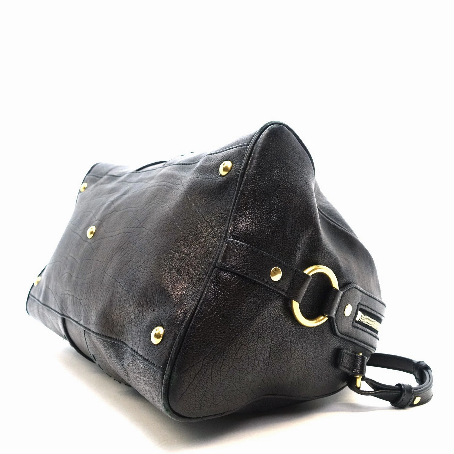 Muse Bowler Grained Leather Handbag