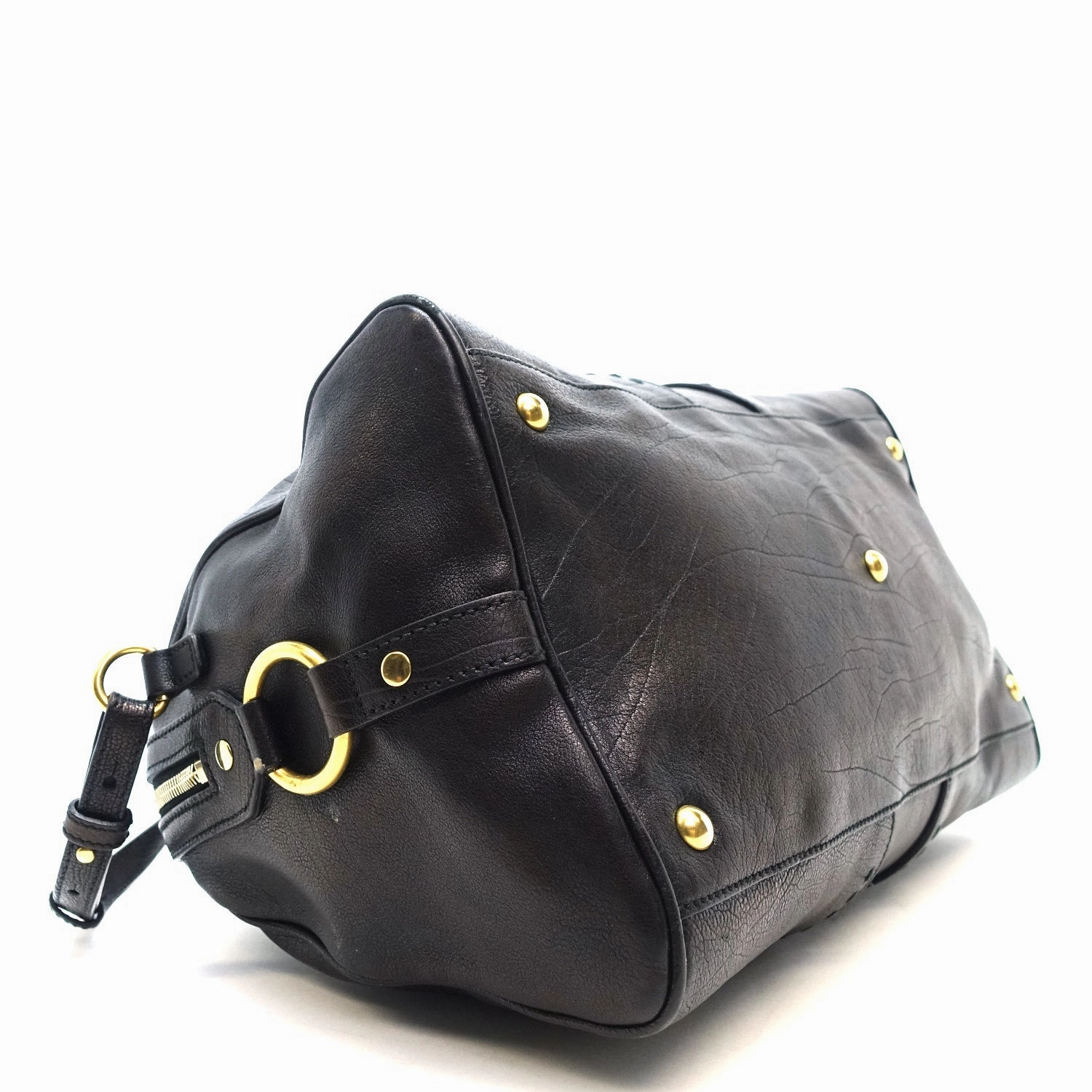 Muse Bowler Grained Leather Handbag