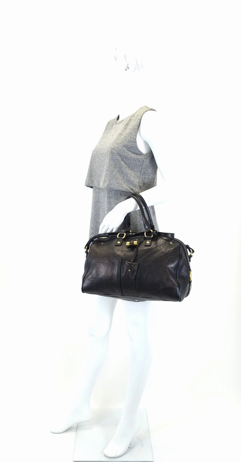 Muse Bowler Grained Leather Handbag