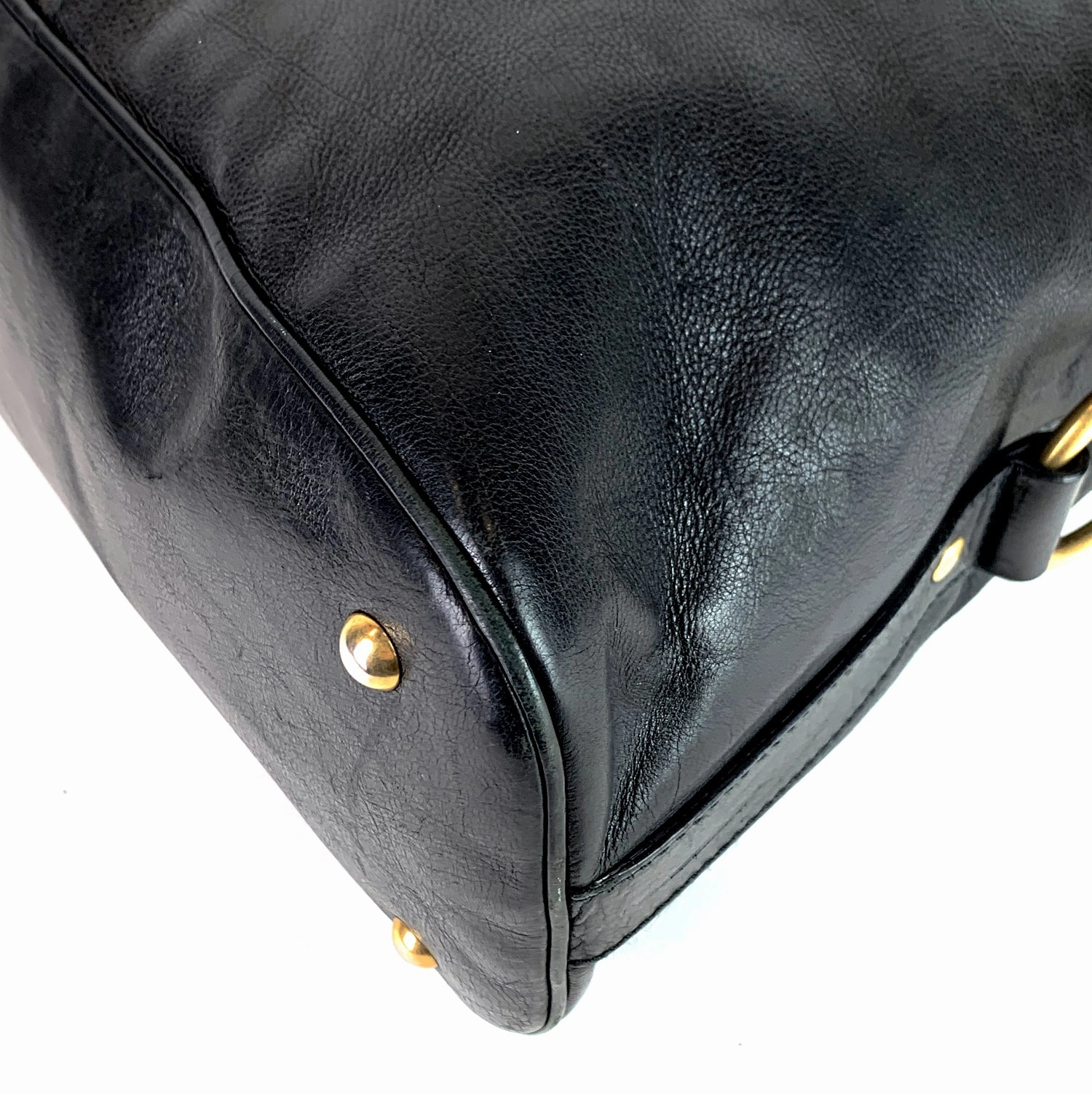 Muse Oversized Black Leather Bag