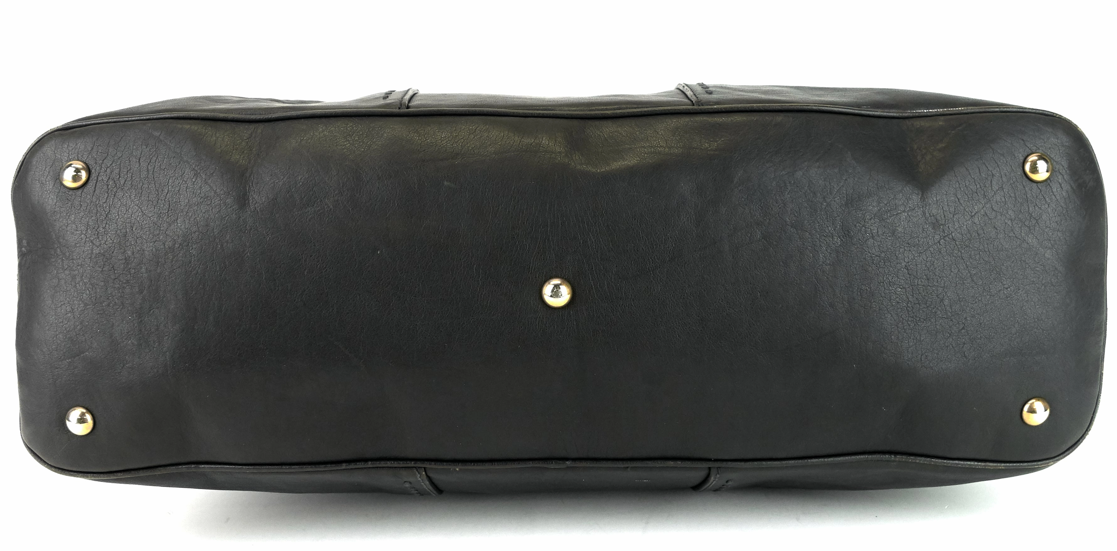 Muse Oversized Gray Leather Bag