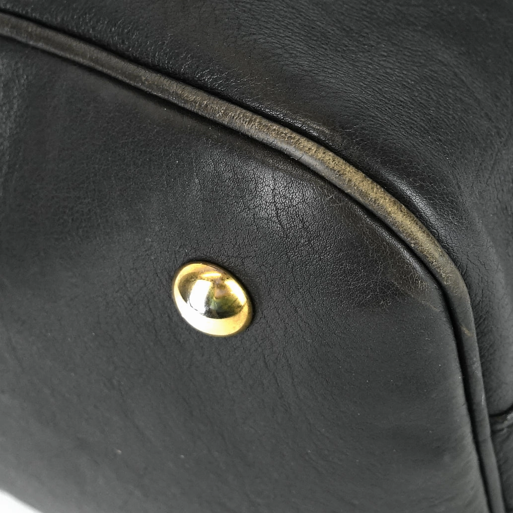 Muse Oversized Gray Leather Bag