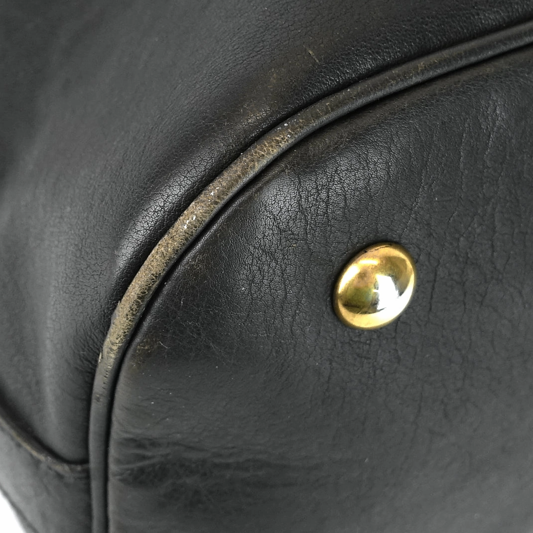 Muse Oversized Gray Leather Bag