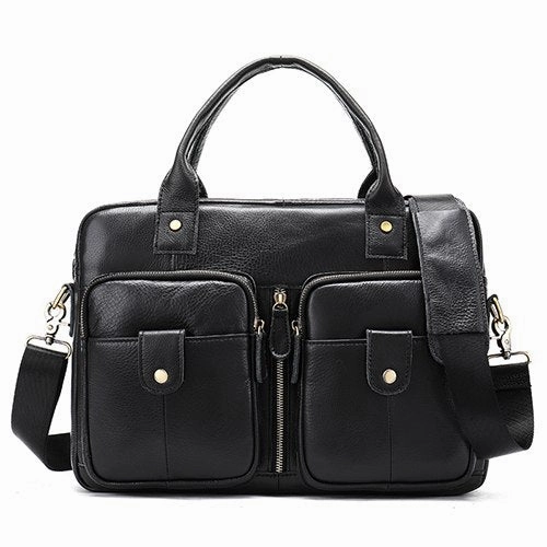 Mva Genuine Leather Bag Business Men Bags Male Leather Laptop Tote Briefcases Men Messenger Bags