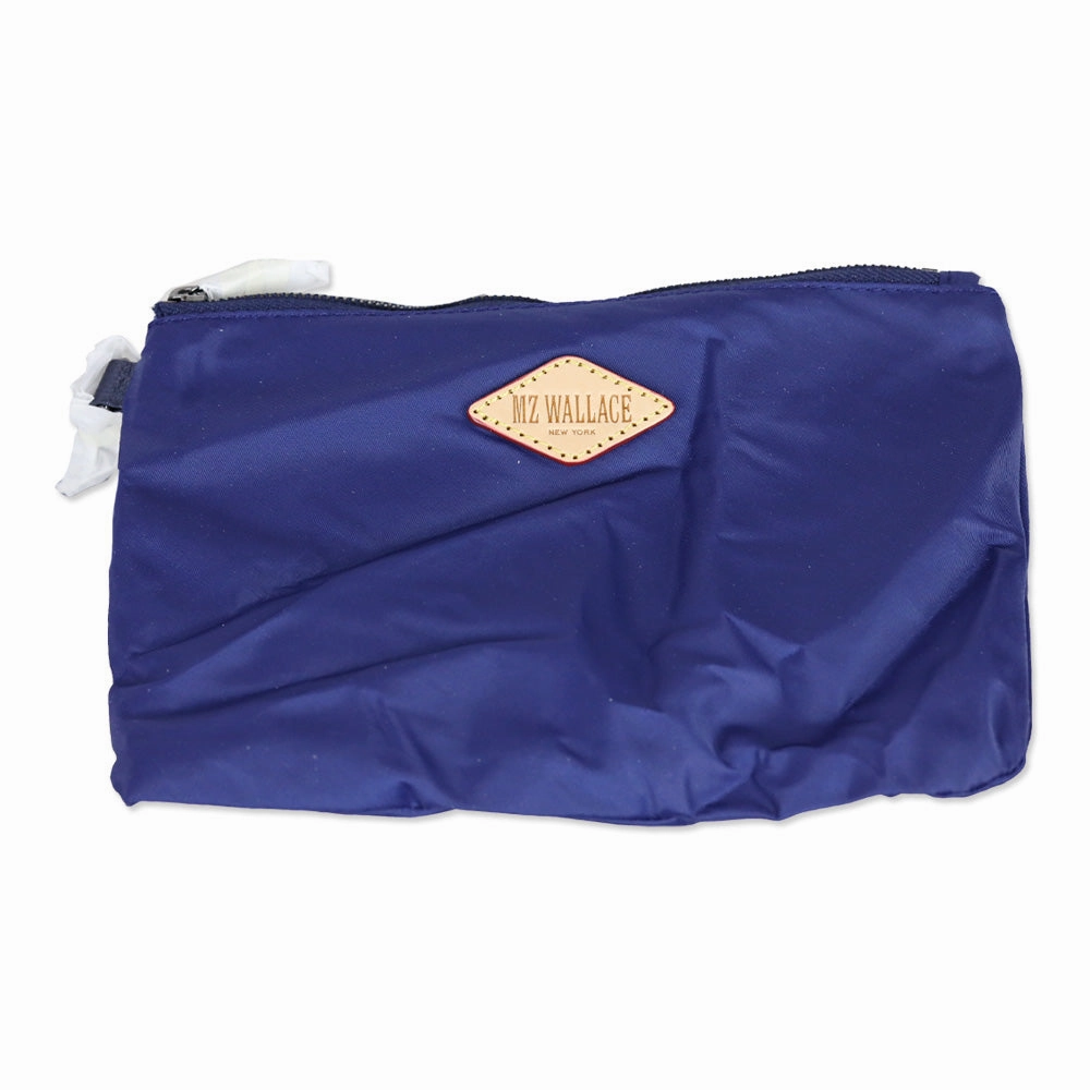 MZ Wallace Sapphire Blue Quilted Nylon Small Bowery Shoulder Bag