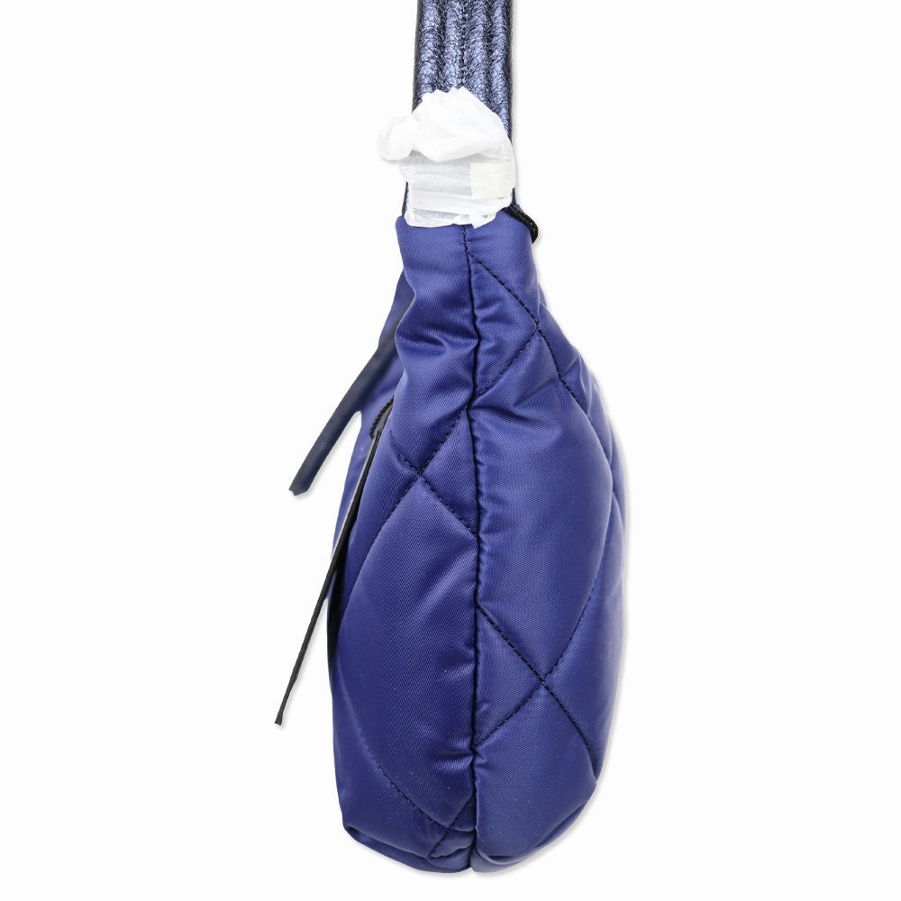 MZ Wallace Sapphire Blue Quilted Nylon Small Bowery Shoulder Bag