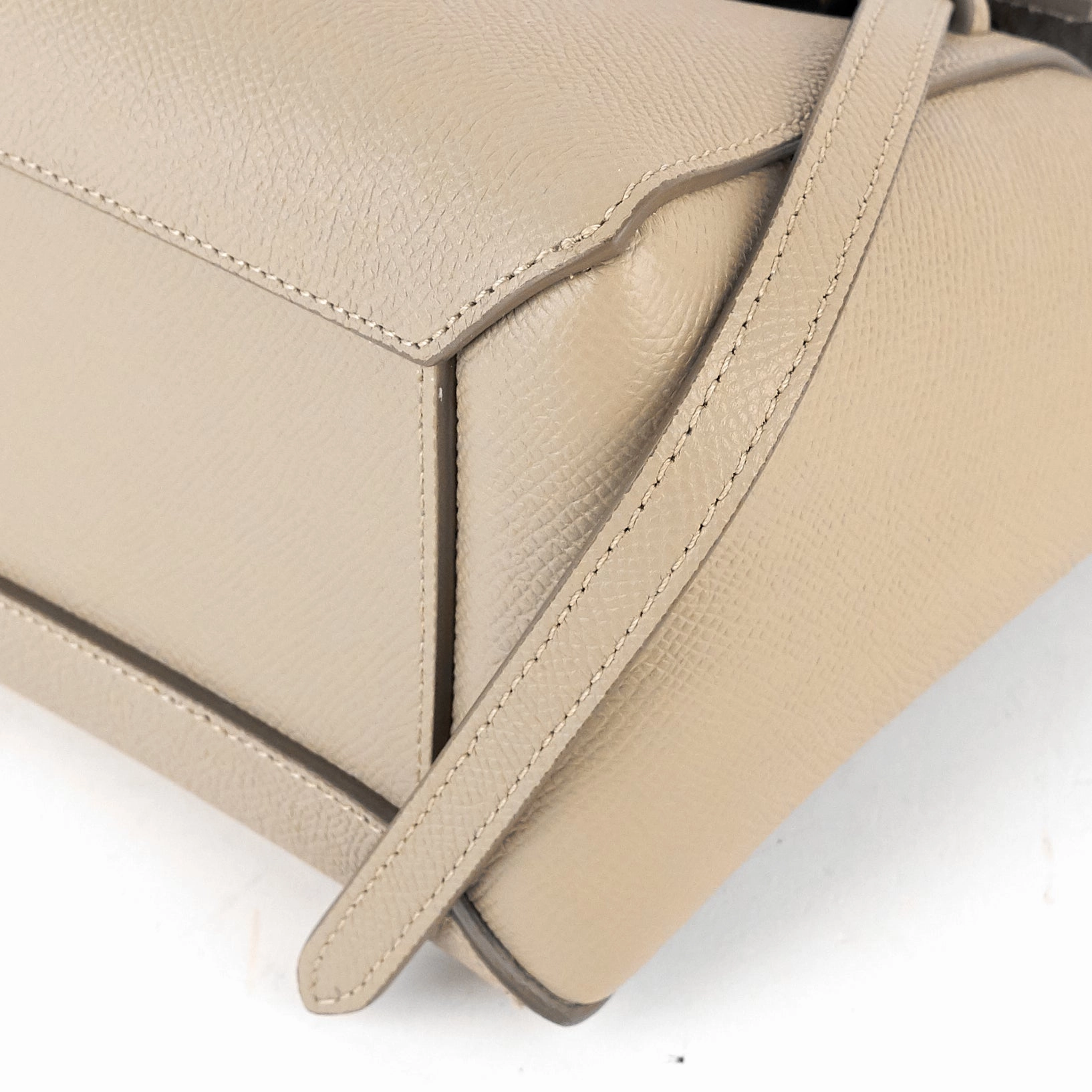 Nano Belt Grained Calfskin Bag