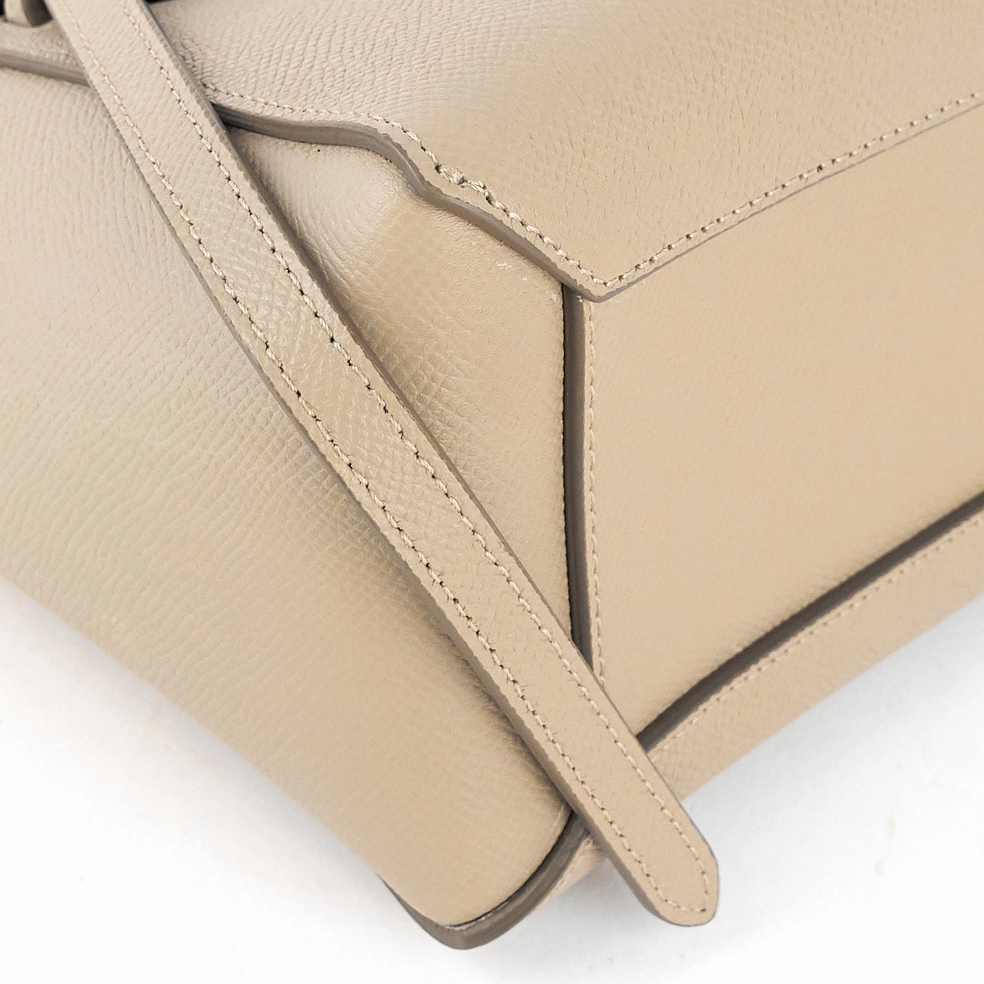 Nano Belt Grained Calfskin Bag