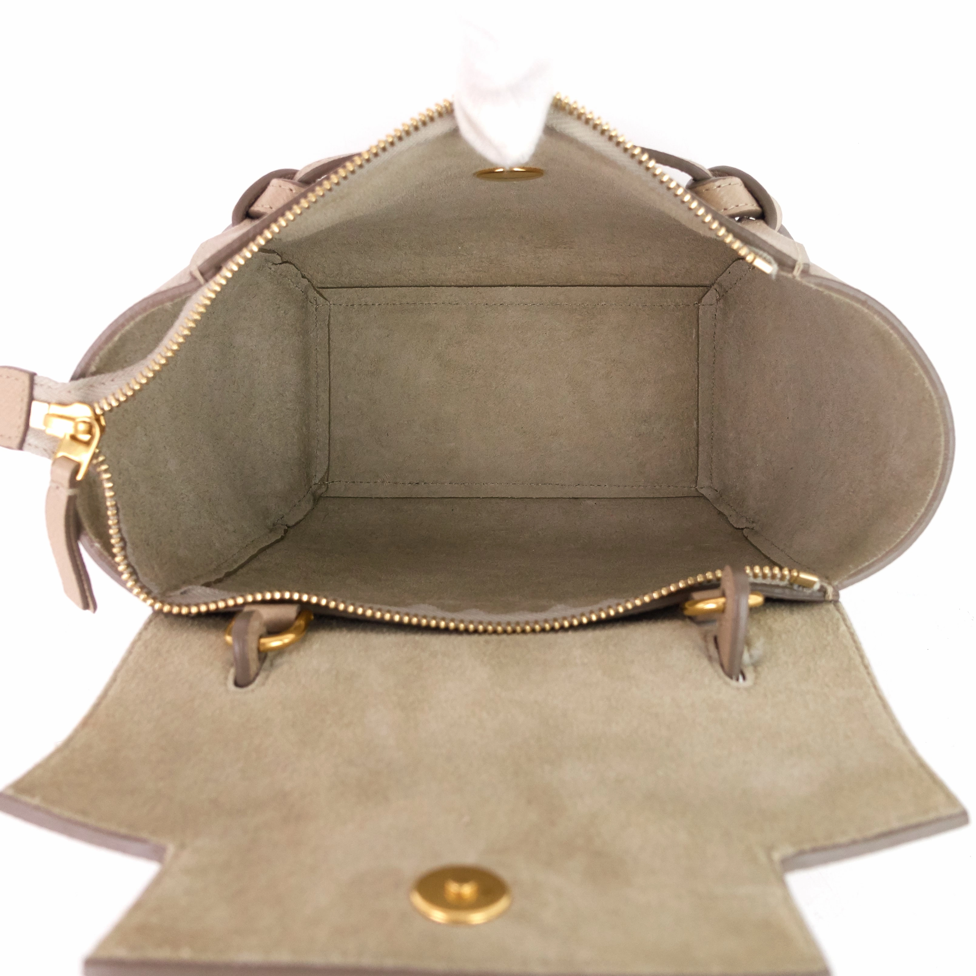 Nano Belt Grained Calfskin Bag
