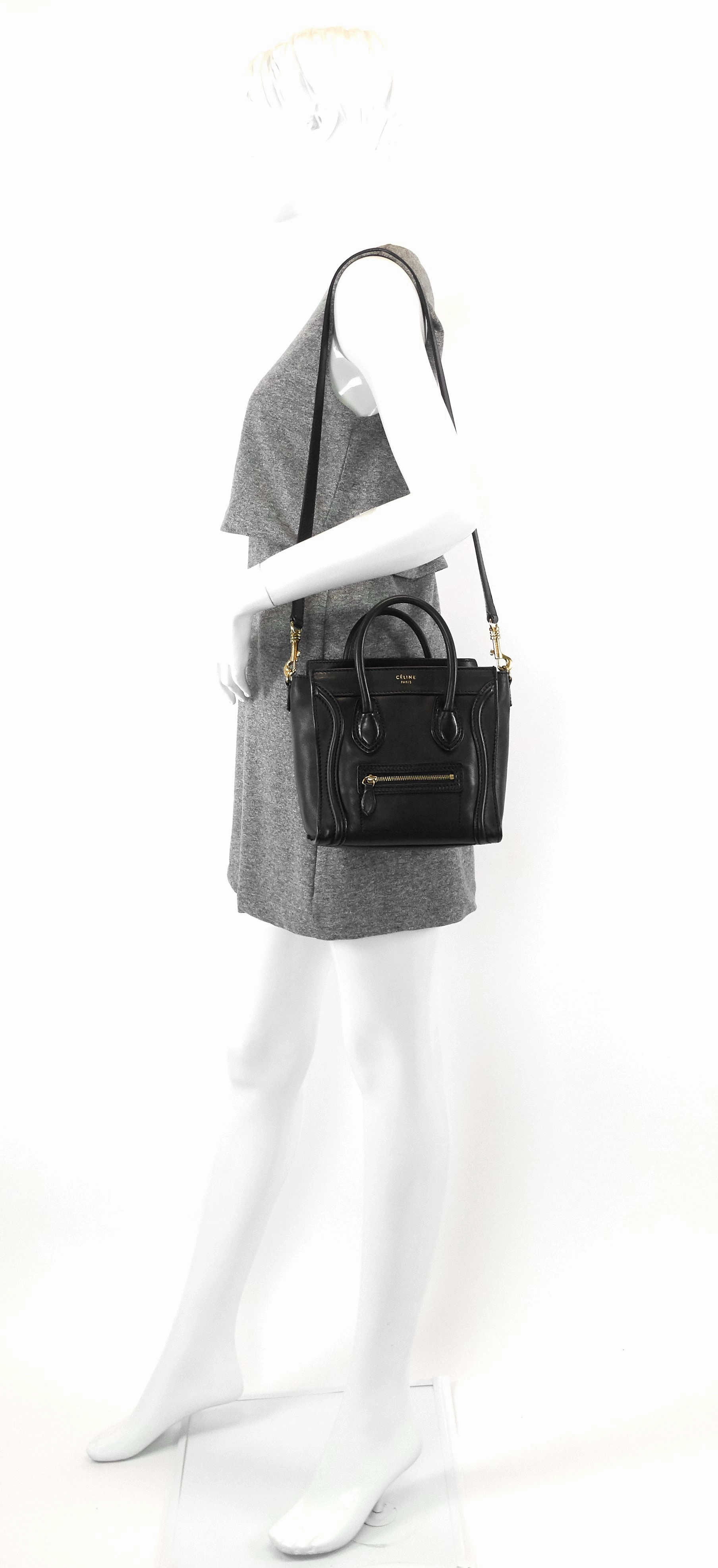 Nano Luggage Calf Leather Bag