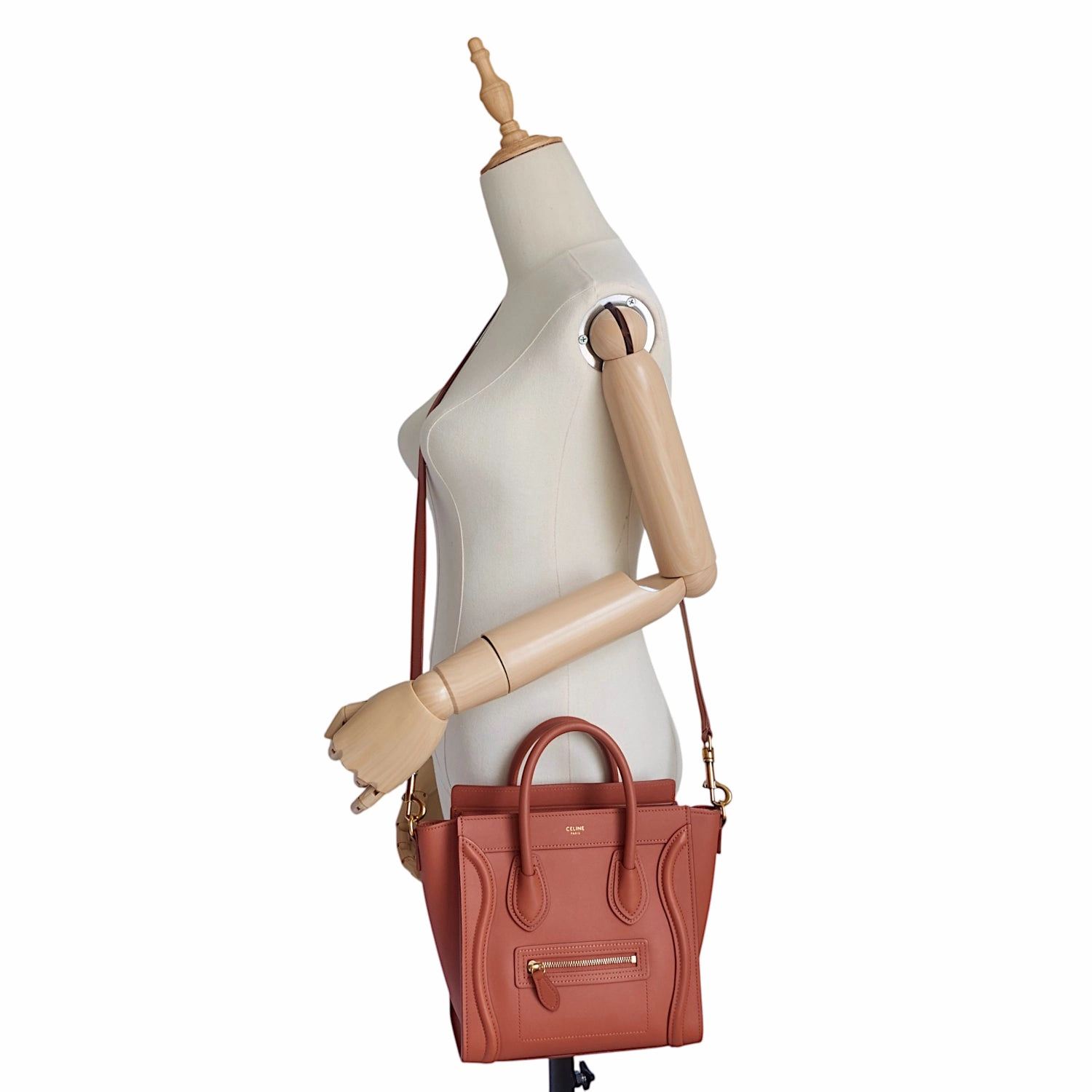 Nano Luggage Calfskin Leather Bag