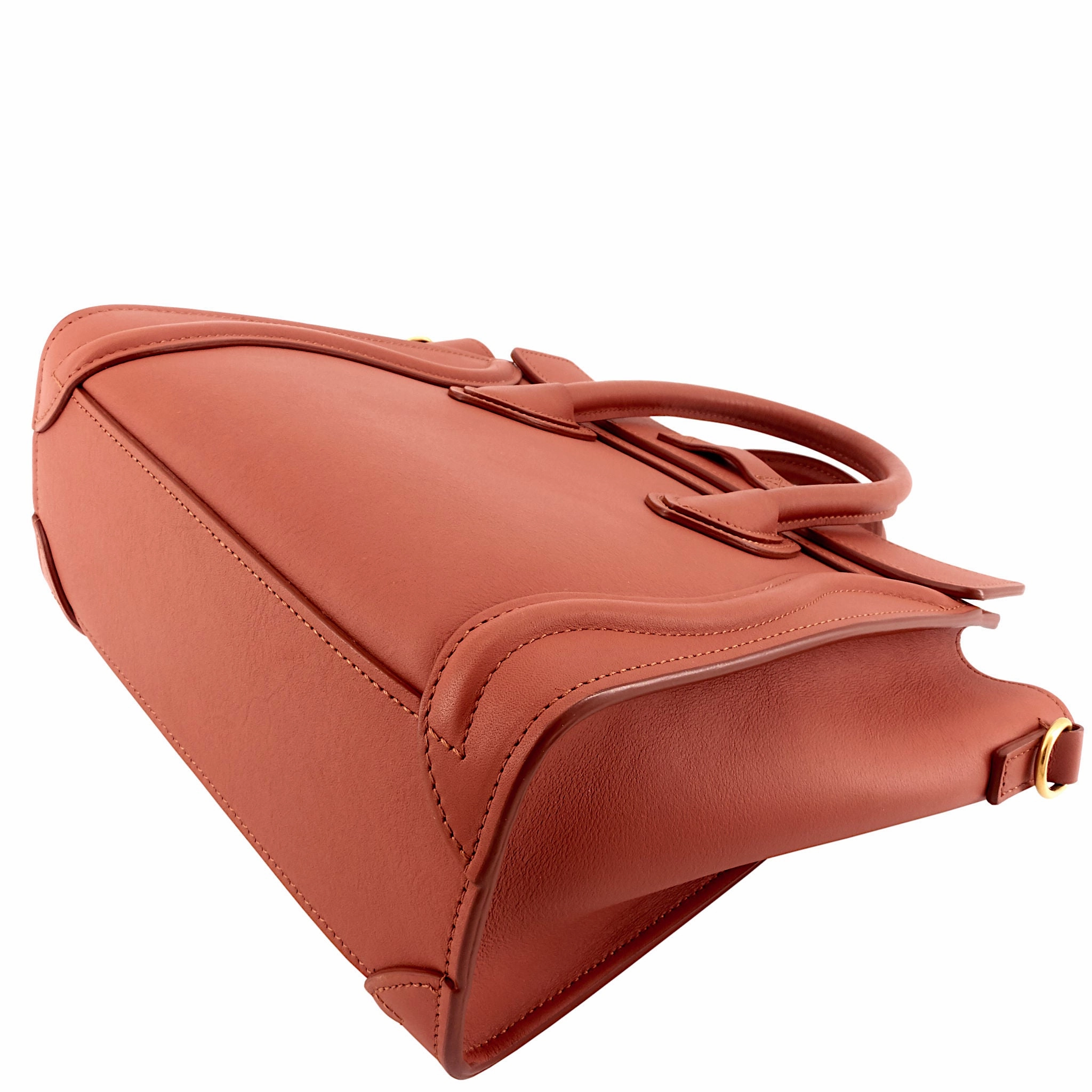 Nano Luggage Calfskin Leather Bag