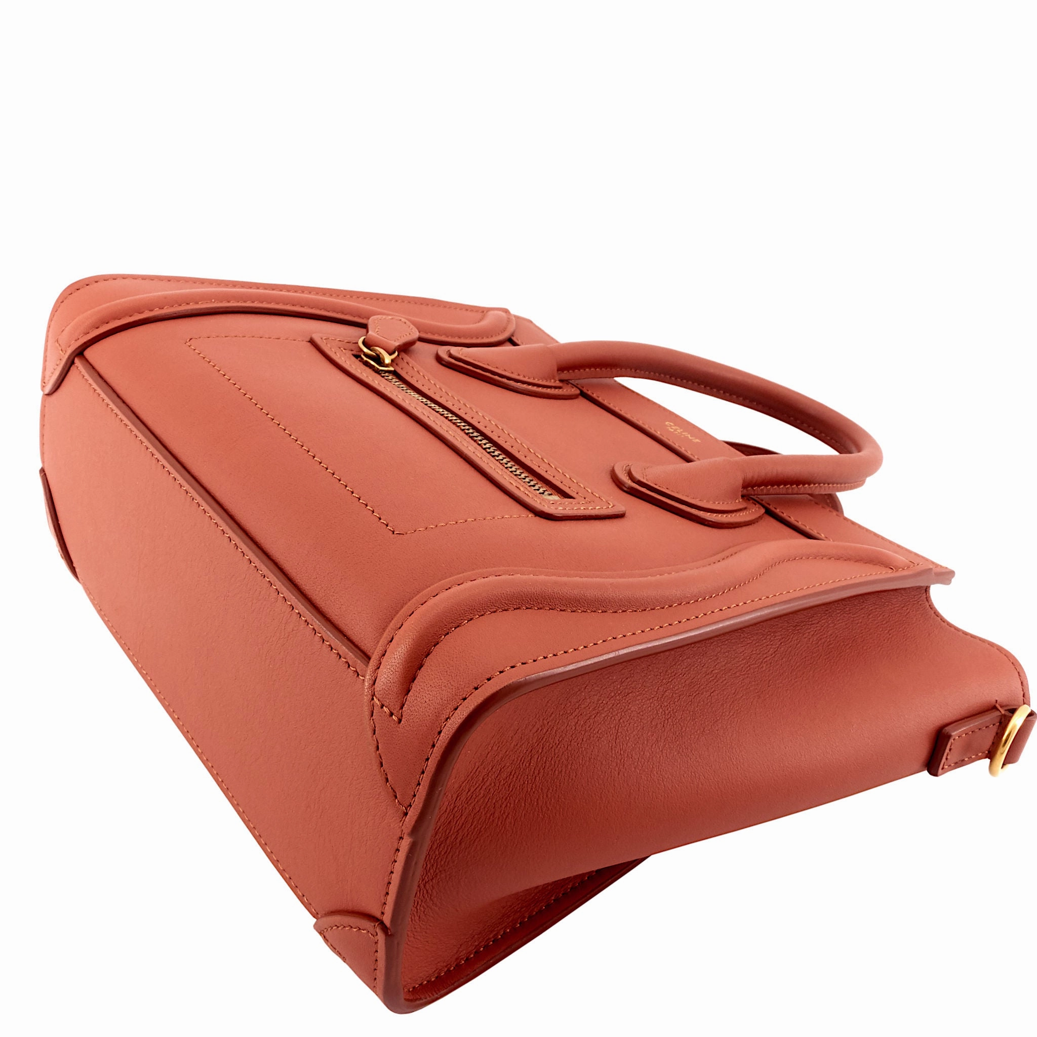 Nano Luggage Calfskin Leather Bag