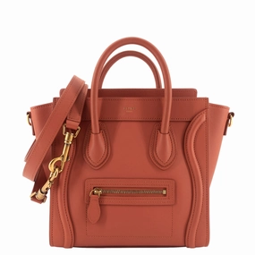 Nano Luggage Calfskin Leather Bag