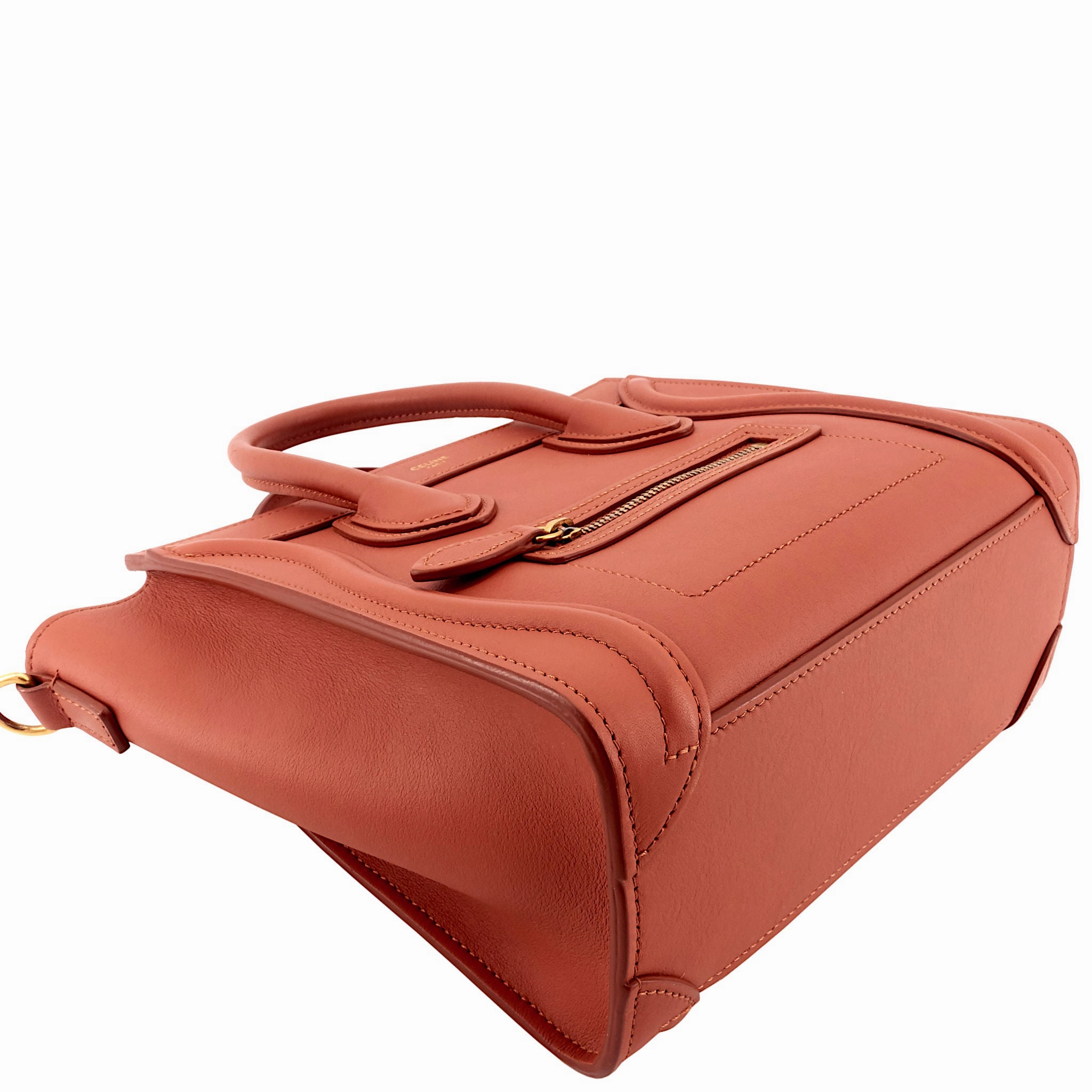 Nano Luggage Calfskin Leather Bag